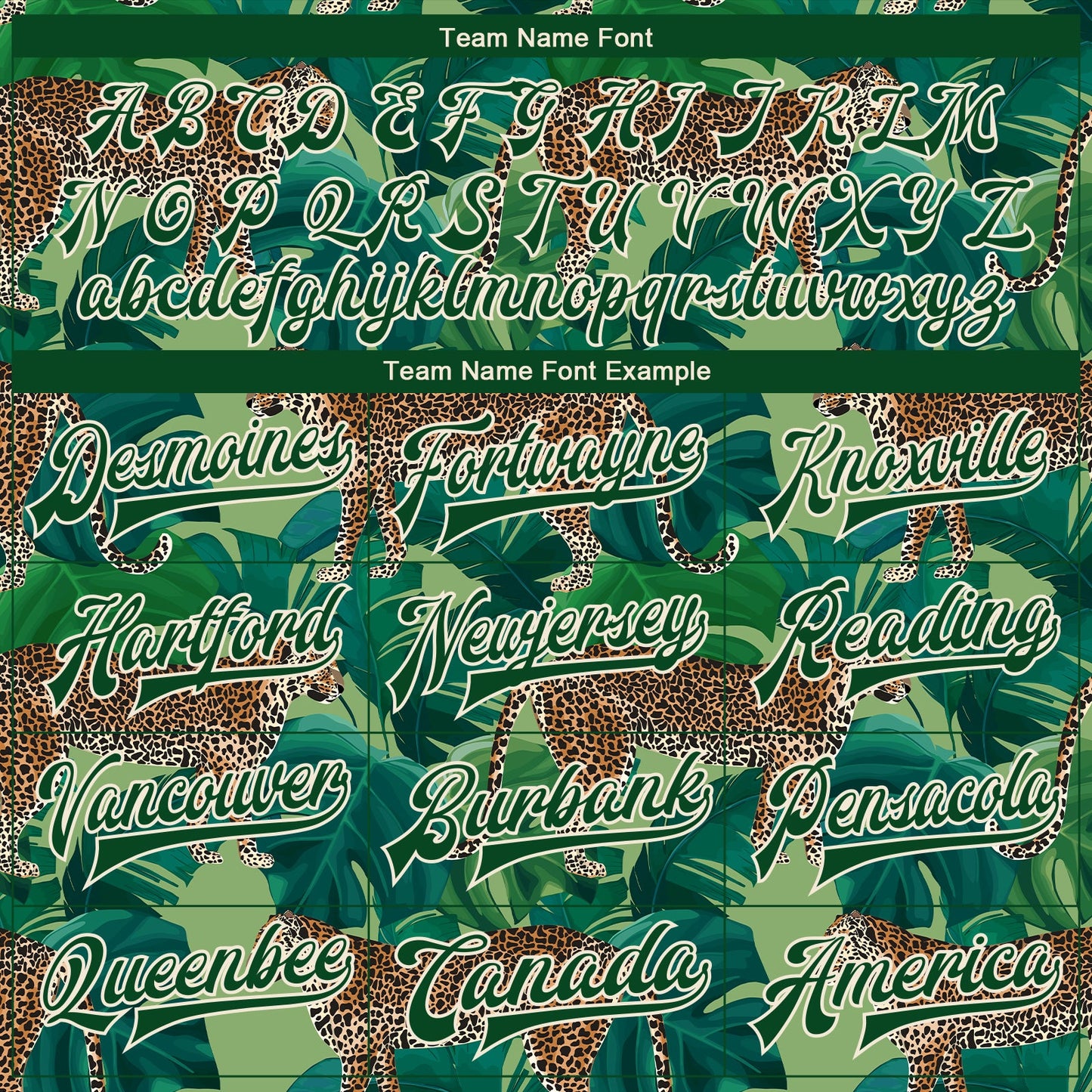 Custom Green Green-Cream Tropical Tiger With Palms 3D Pattern Design Bomber Full-Snap Varsity Letterman Jacket view 6
