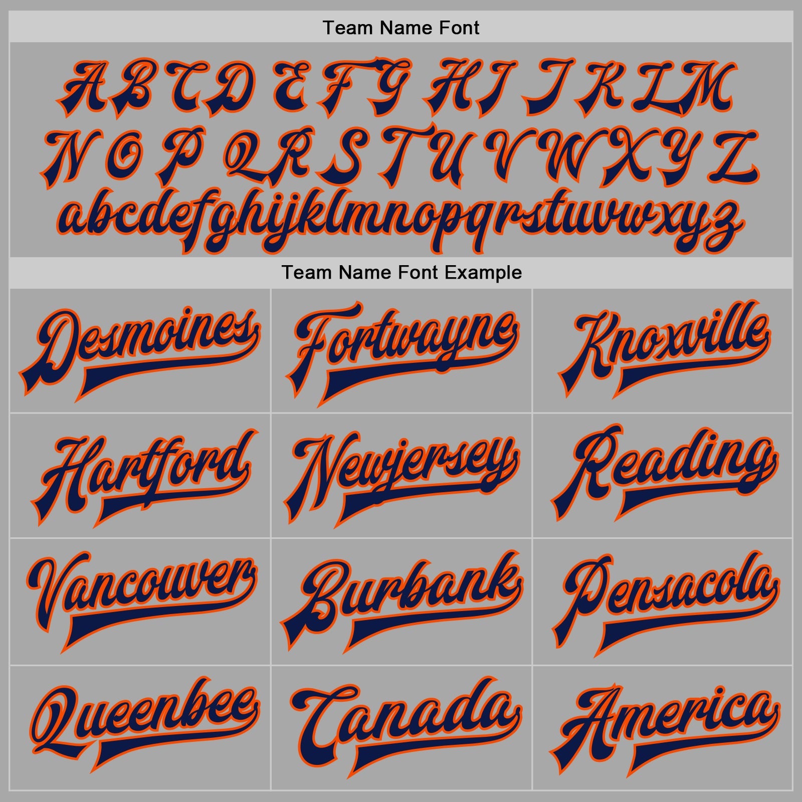 Custom Gray Navy-Orange Bomber Full-Snap Varsity Letterman Jacket view 6