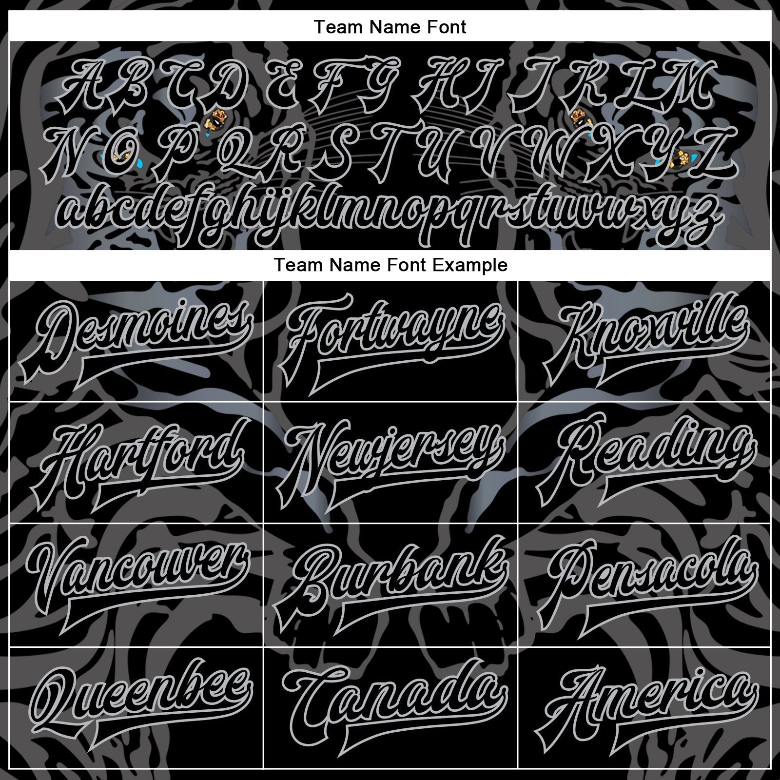 Custom Black Gray Tiger 3D Pattern Design Bomber Full-Snap Varsity Letterman Jacket view 6