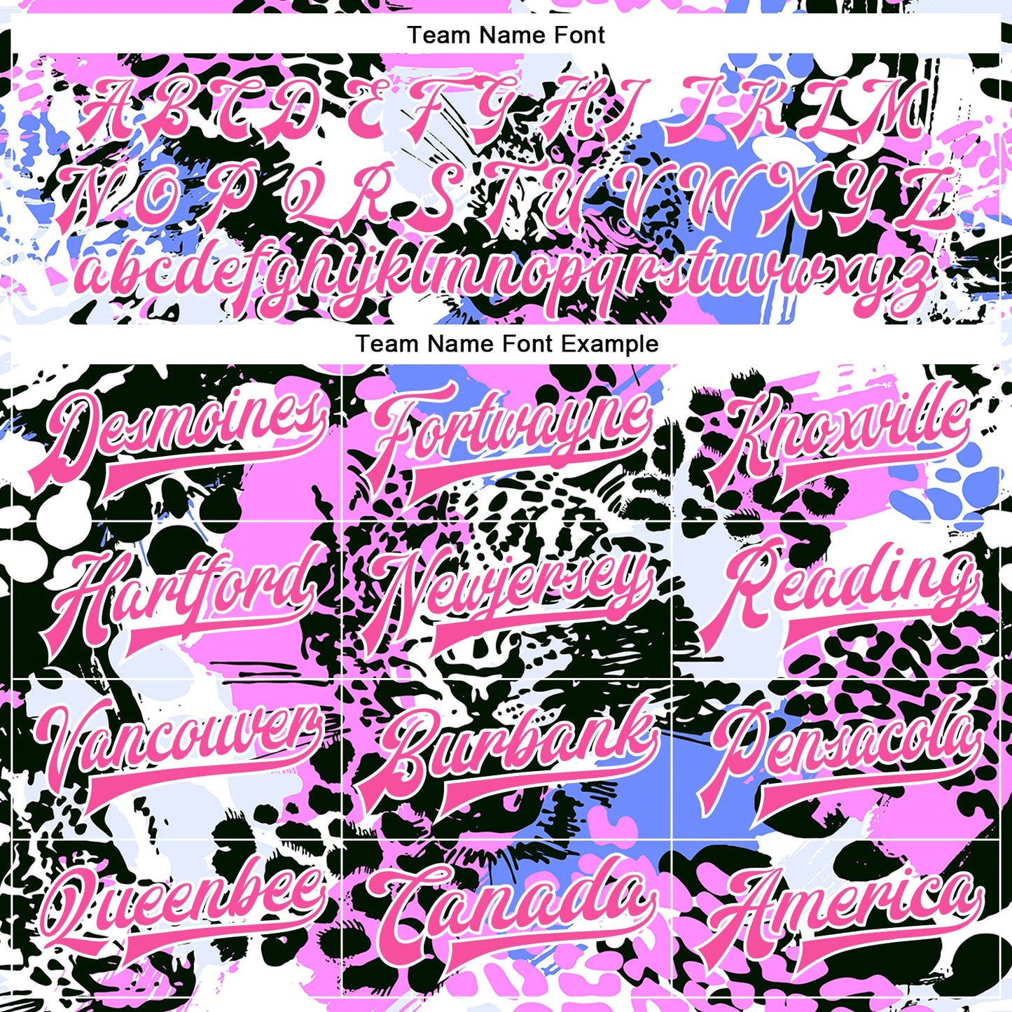 Custom Black Pink-White Leopard 3D Pattern Design Bomber Full-Snap Varsity Letterman Jacket view 6