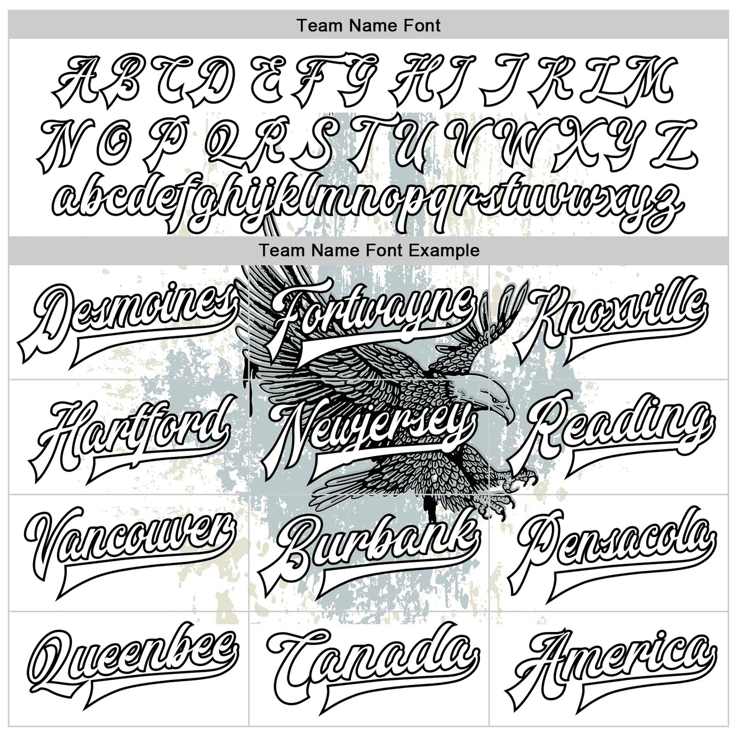 Custom White Black Eagle 3D Pattern Design Bomber Full-Snap Varsity Letterman Jacket view 6
