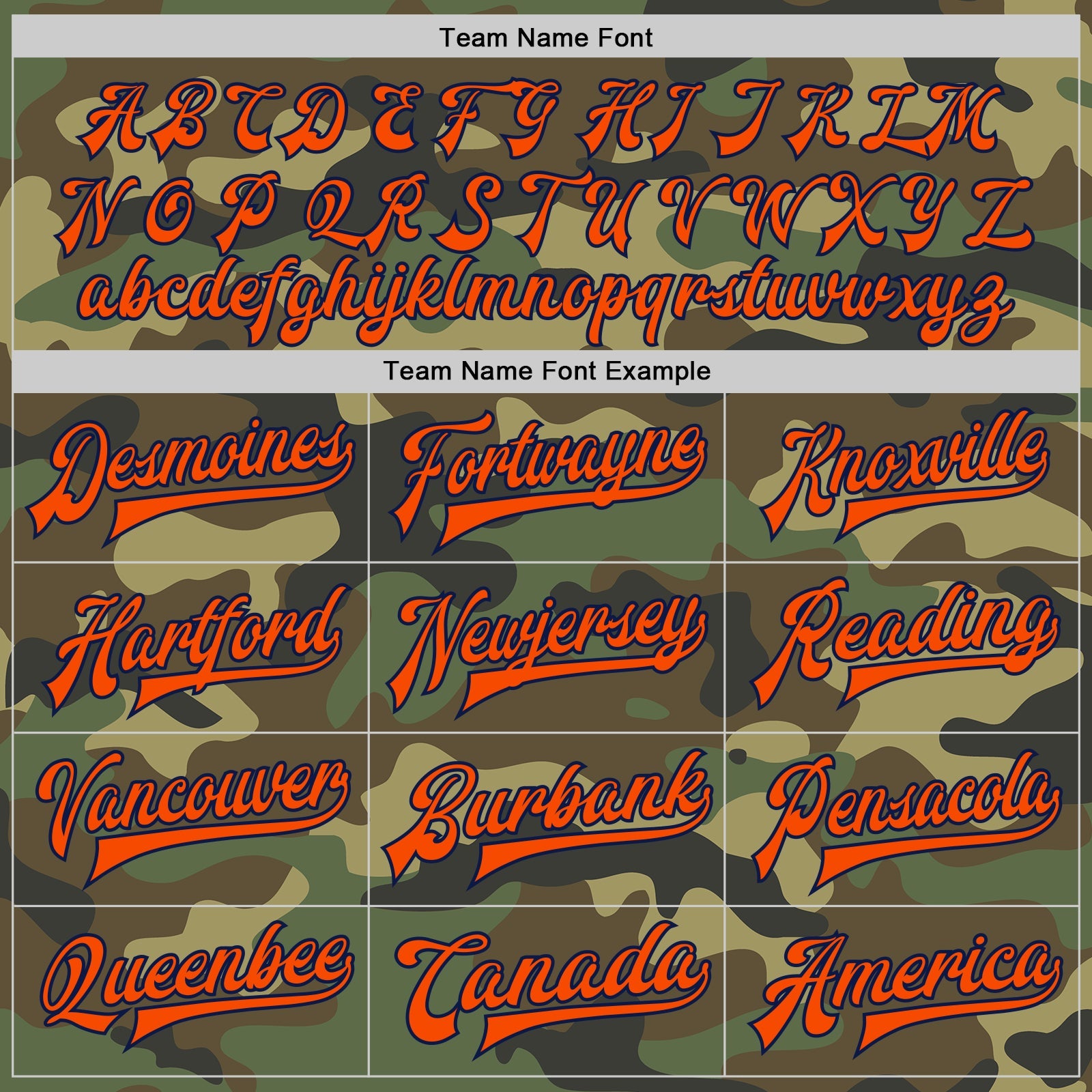 Custom Camo Orange-Navy Bomber Full-Snap Varsity Letterman Salute To Service Jacket view 6