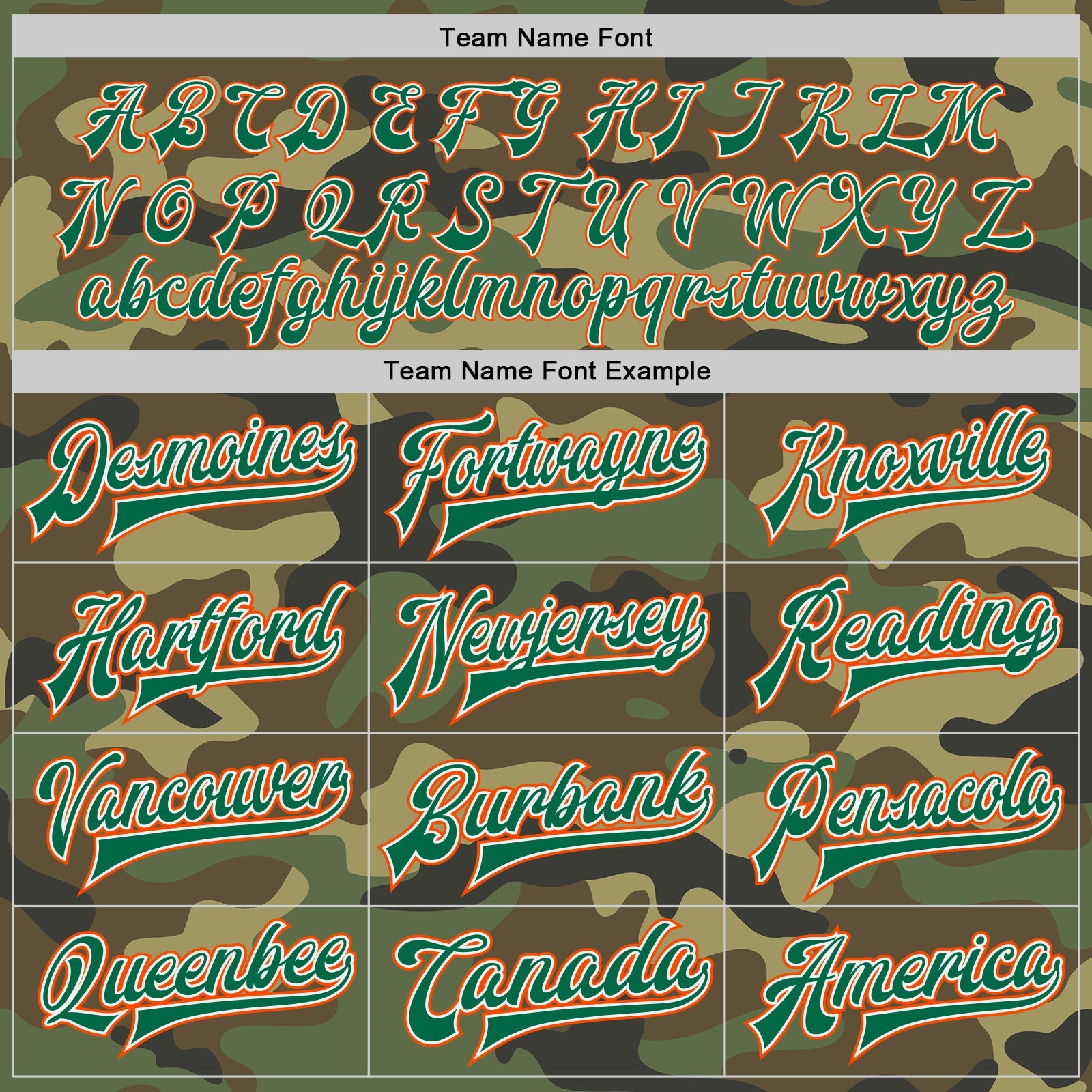Custom Camo Orange-Kelly Green Bomber Full-Snap Varsity Letterman Salute To Service Jacket view 6