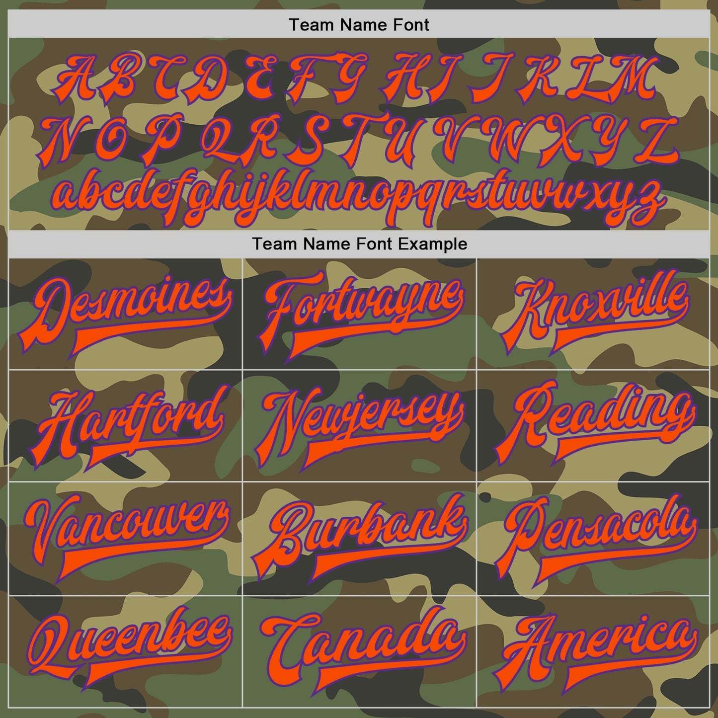 Custom Camo Purple-Orange Bomber Full-Snap Varsity Letterman Salute To Service Jacket view 5