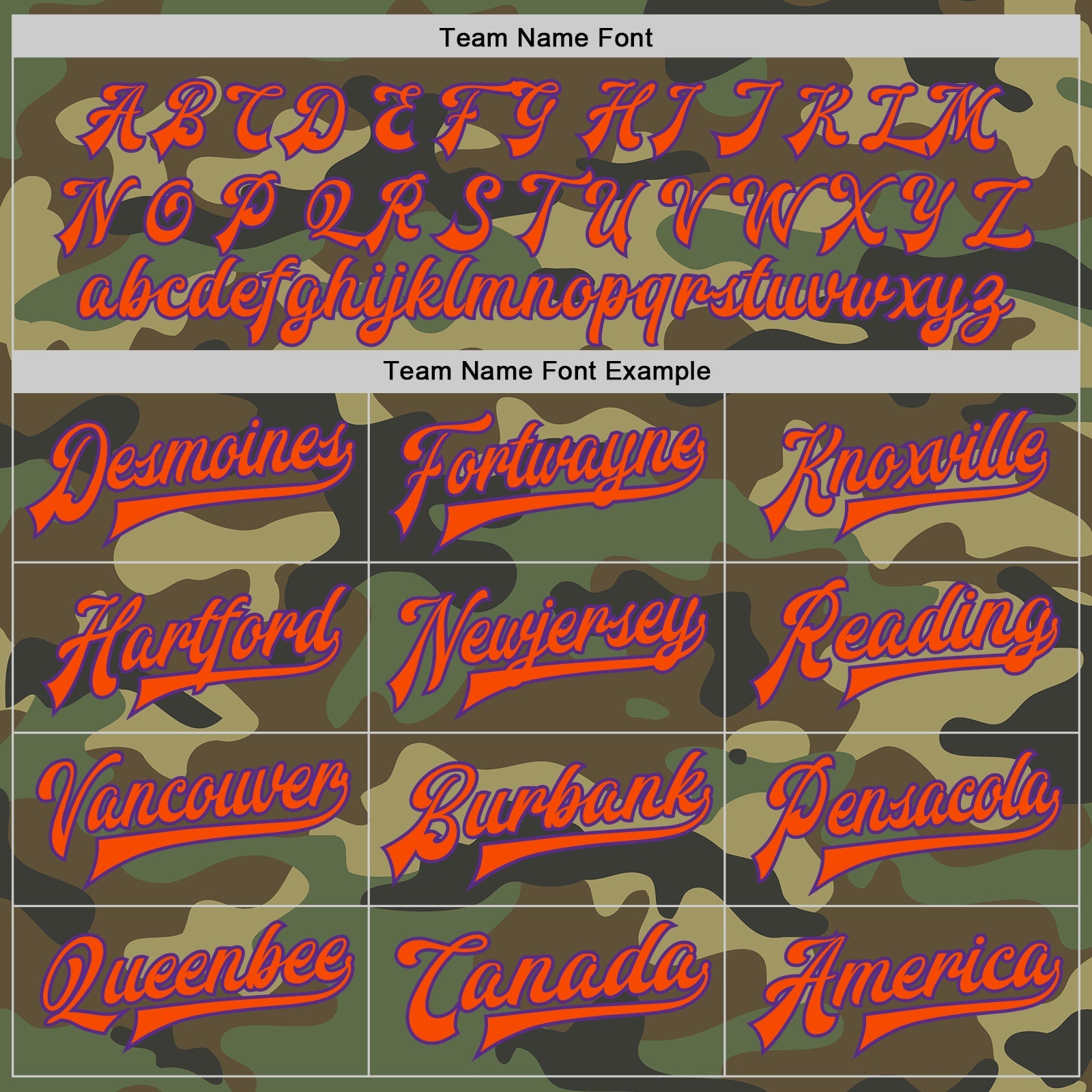 Custom Camo Purple-Orange Bomber Full-Snap Varsity Letterman Salute To Service Jacket view 5