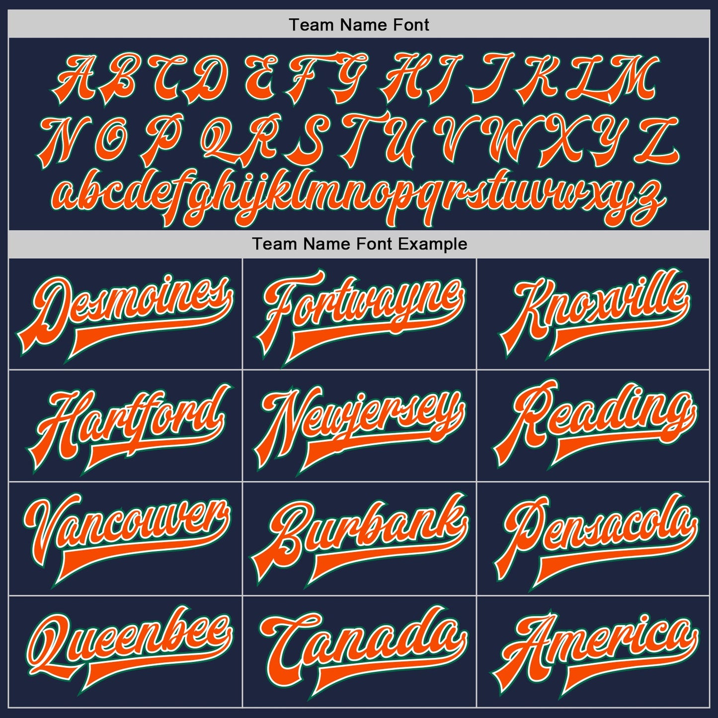 Custom Navy Kelly Green-Orange Bomber Full-Snap Varsity Letterman Jacket view 6