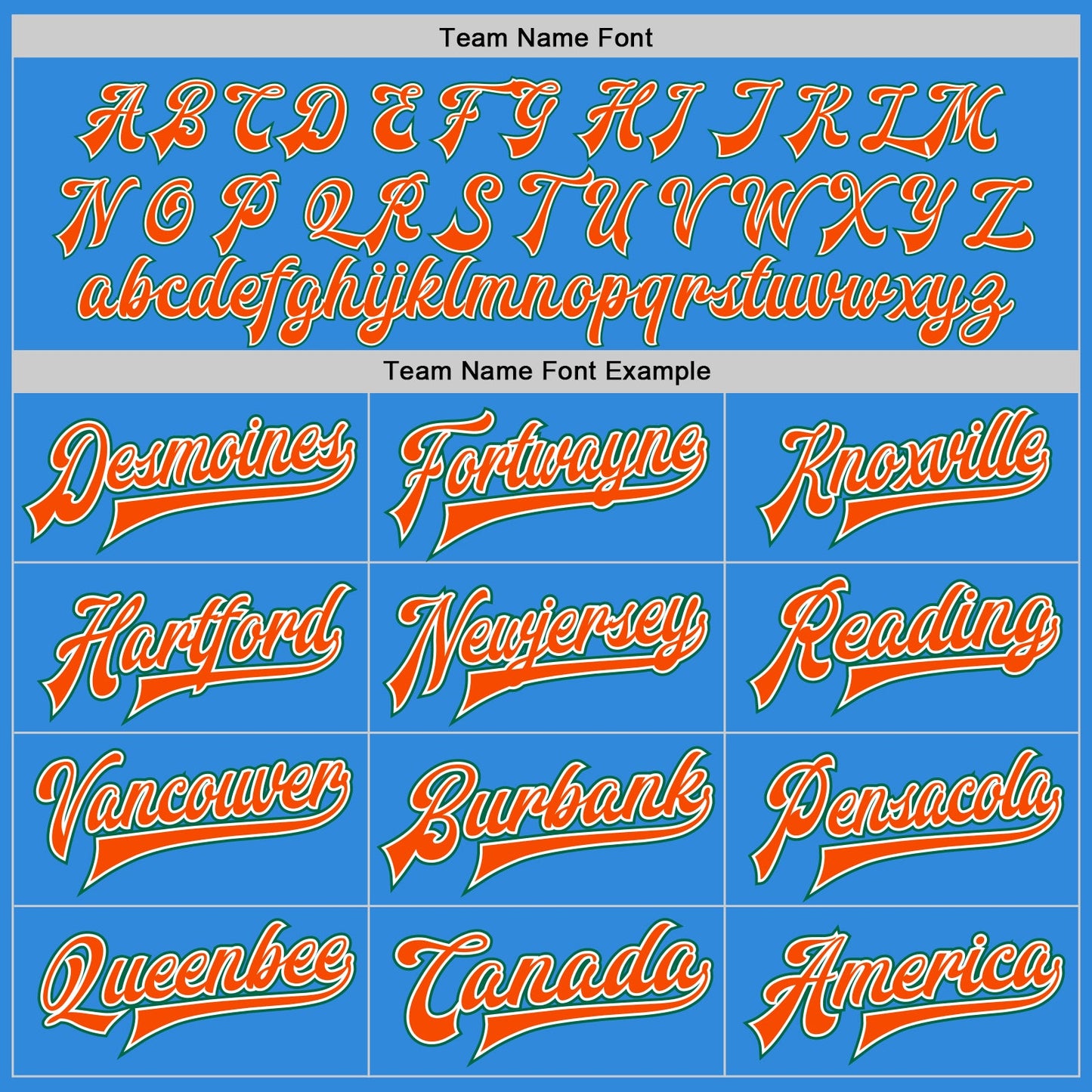 Custom Powder Blue Orange-Kelly Green Bomber Full-Snap Varsity Letterman Jacket view 6