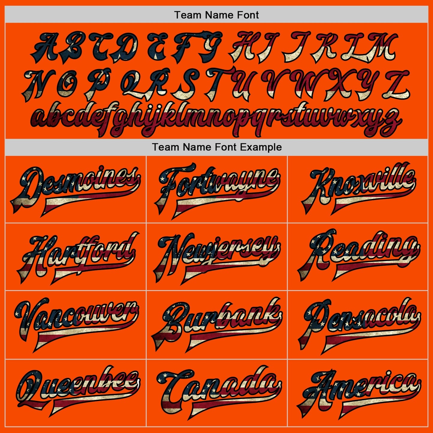 Custom Orange Vintage USA Flag Black-Cream Bomber Full-Snap Varsity Letterman Jacket view 6