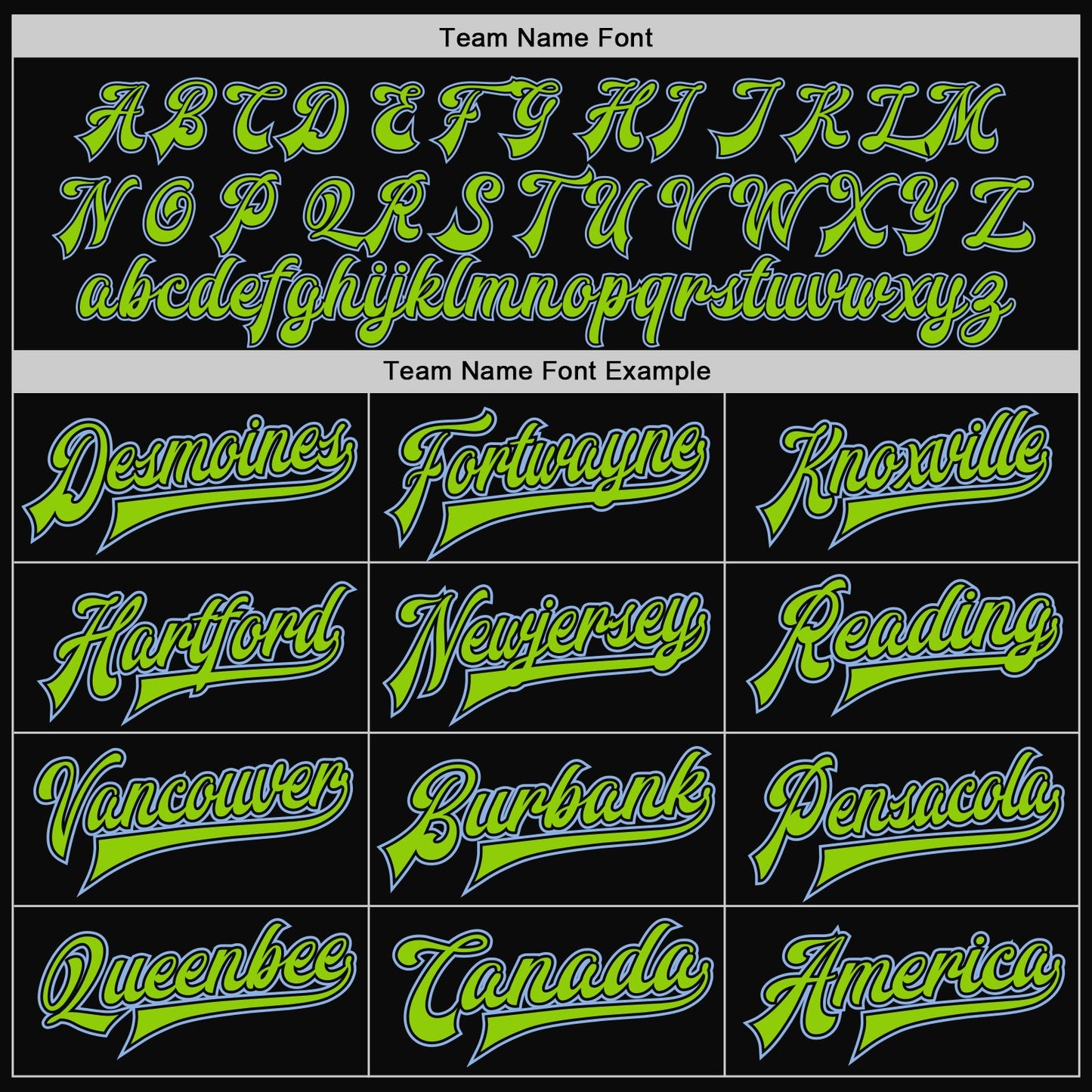Custom Black Light Blue Pinstripe Neon Green Bomber Full-Snap Varsity Letterman Jacket view 6