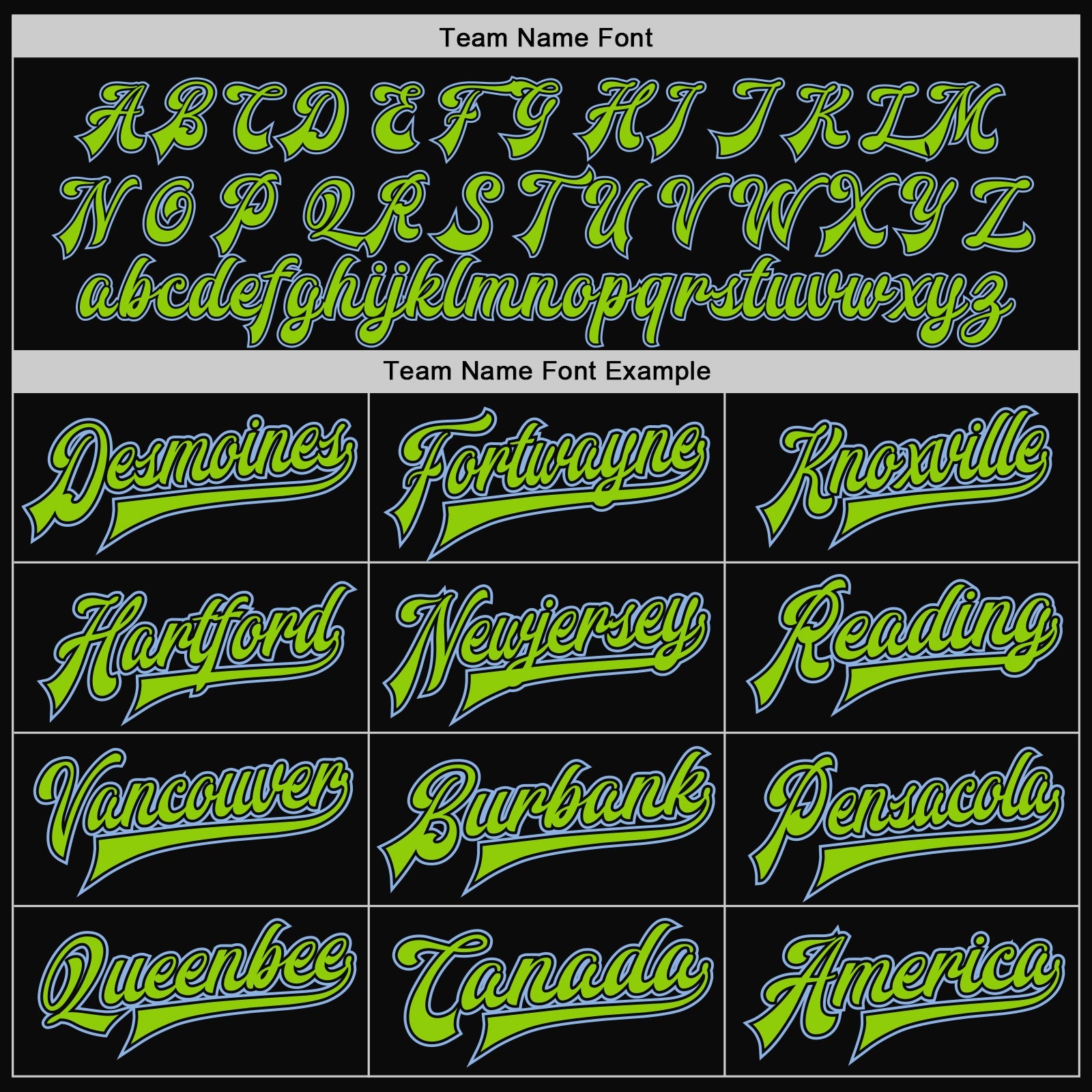 Custom Black Light Blue Pinstripe Neon Green Bomber Full-Snap Varsity Letterman Jacket view 6