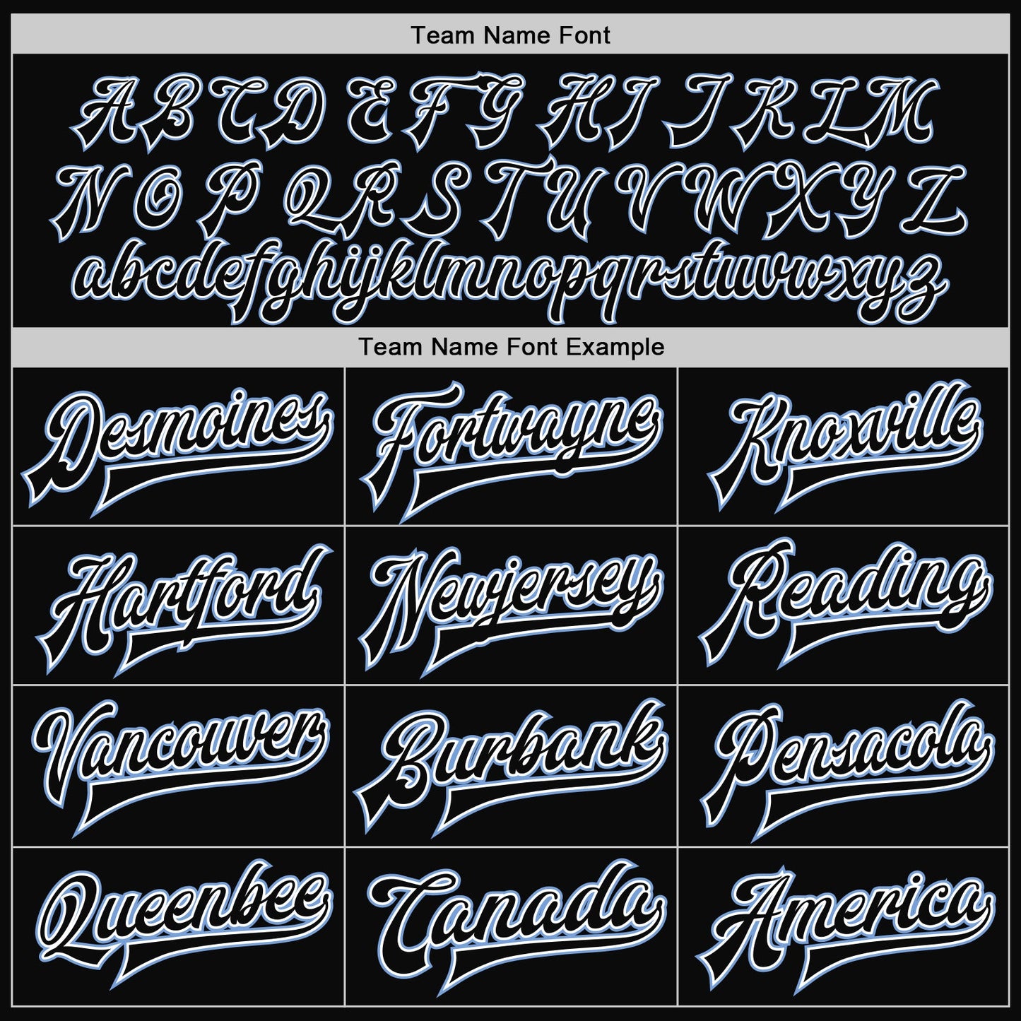 Custom Black White Pinstripe Light Blue Bomber Full-Snap Varsity Letterman Jacket view 6