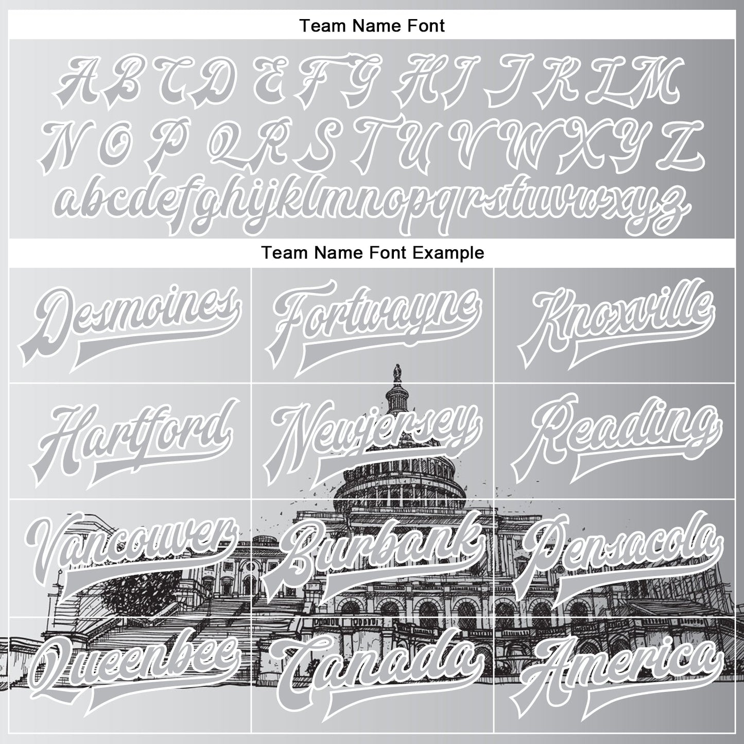 Custom Gray White-Black United States Capitol 3D Pattern Design Bomber Full-Snap Varsity Letterman Jacket view 6