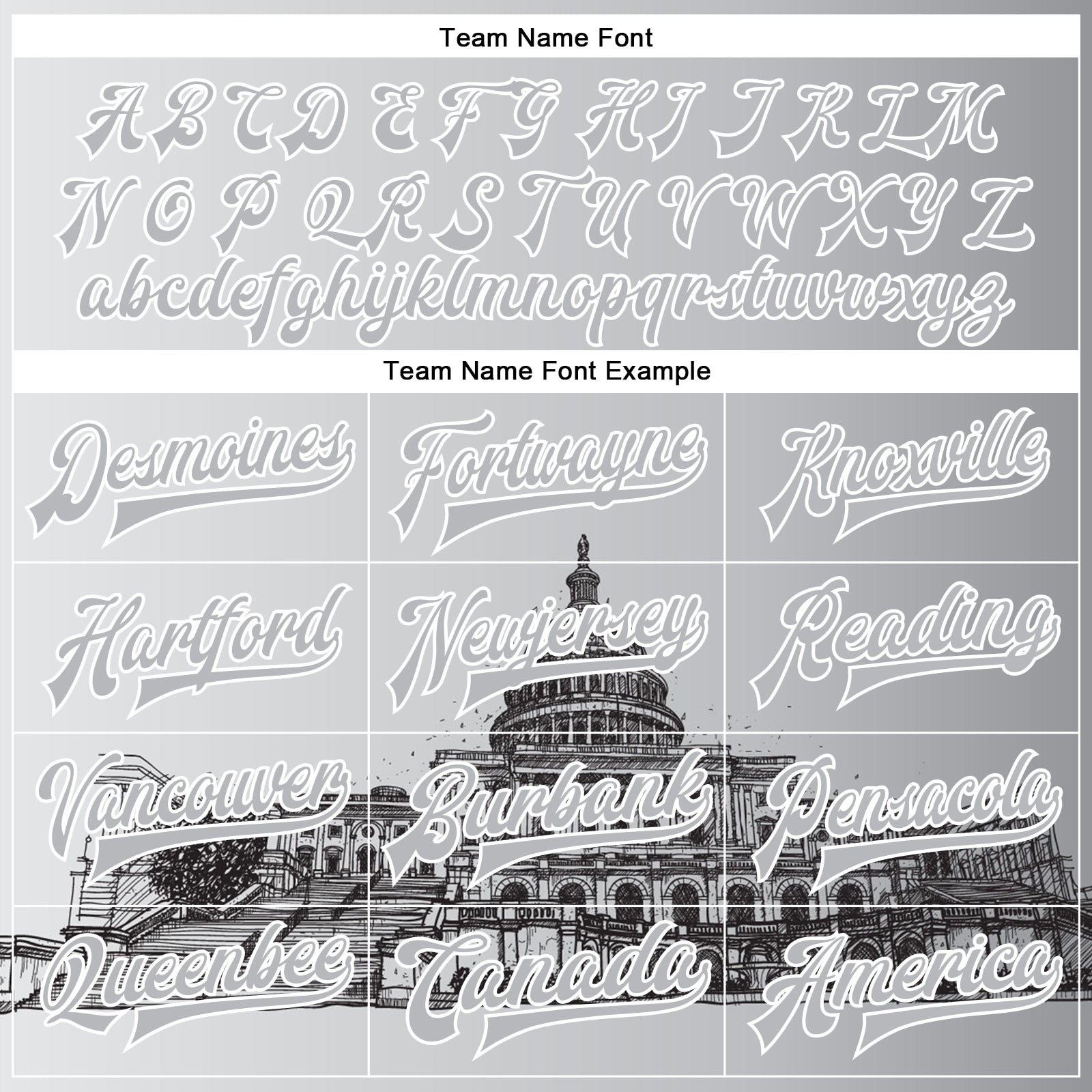 Custom Gray White-Black United States Capitol 3D Pattern Design Bomber Full-Snap Varsity Letterman Jacket view 6