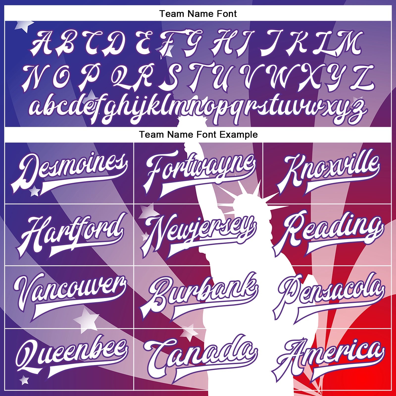 Custom Purple White-Red Statue of Liberty 3D Pattern Design Bomber Full-Snap Varsity Letterman Jacket view 6
