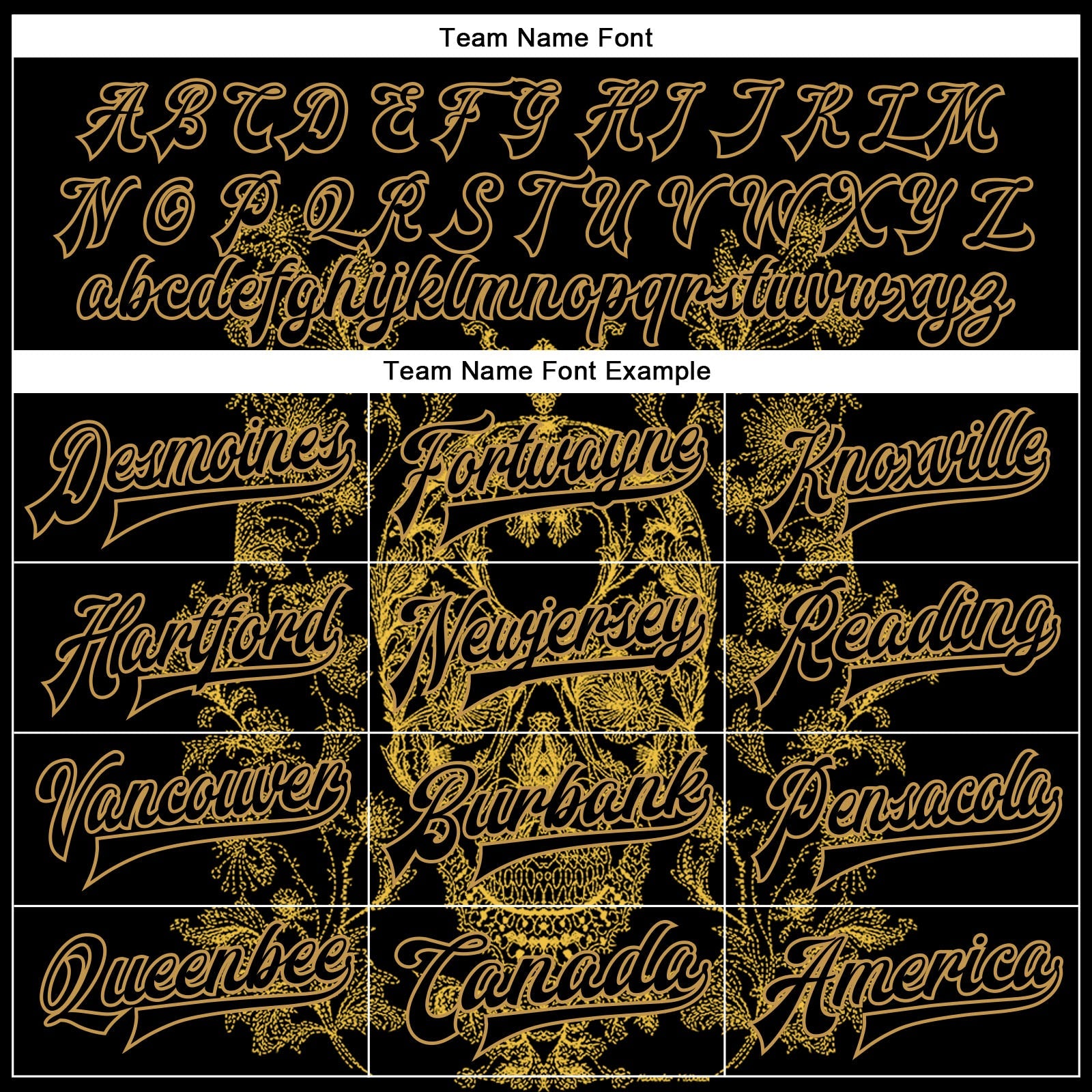 Custom Black Old Gold Skull Fashion 3D Bomber Full-Snap Varsity Letterman Jacket view 6