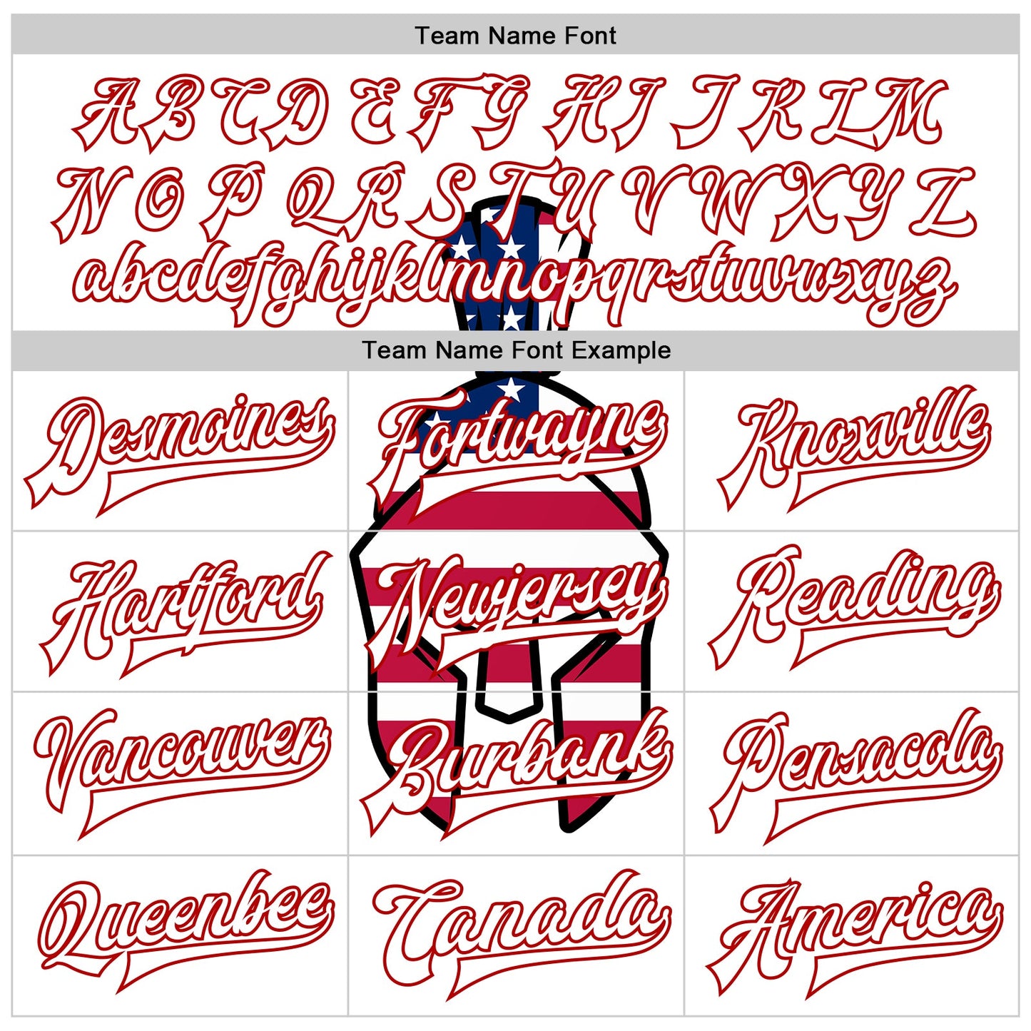 Custom White Red-Black Spartan Logo With USA Flag 3D Pattern Design Bomber Full-Snap Varsity Letterman Two Tone Jacket view 6