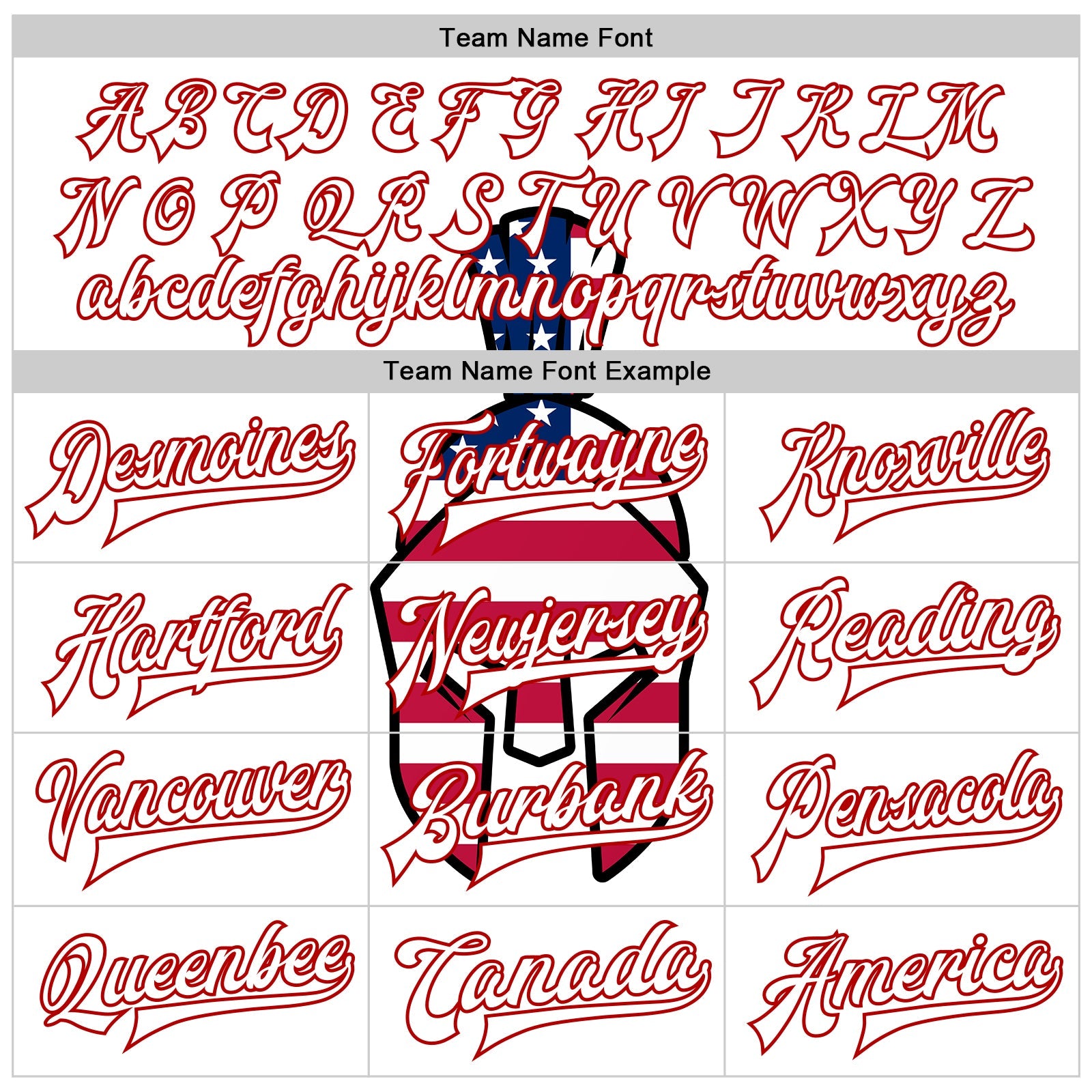 Custom White Red-Black Spartan Logo With USA Flag 3D Pattern Design Bomber Full-Snap Varsity Letterman Two Tone Jacket view 6