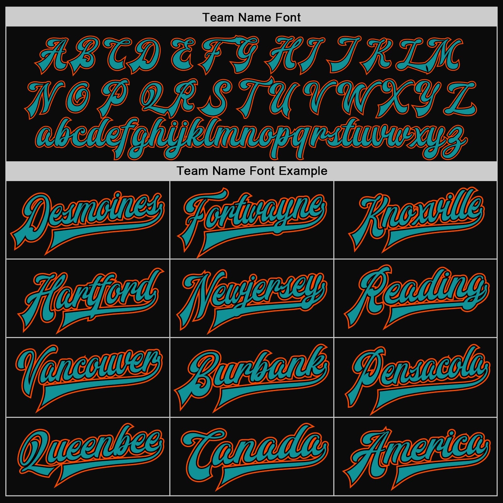 Custom Black Orange-Teal Bomber Full-Snap Varsity Letterman Two Tone Jacket view 6