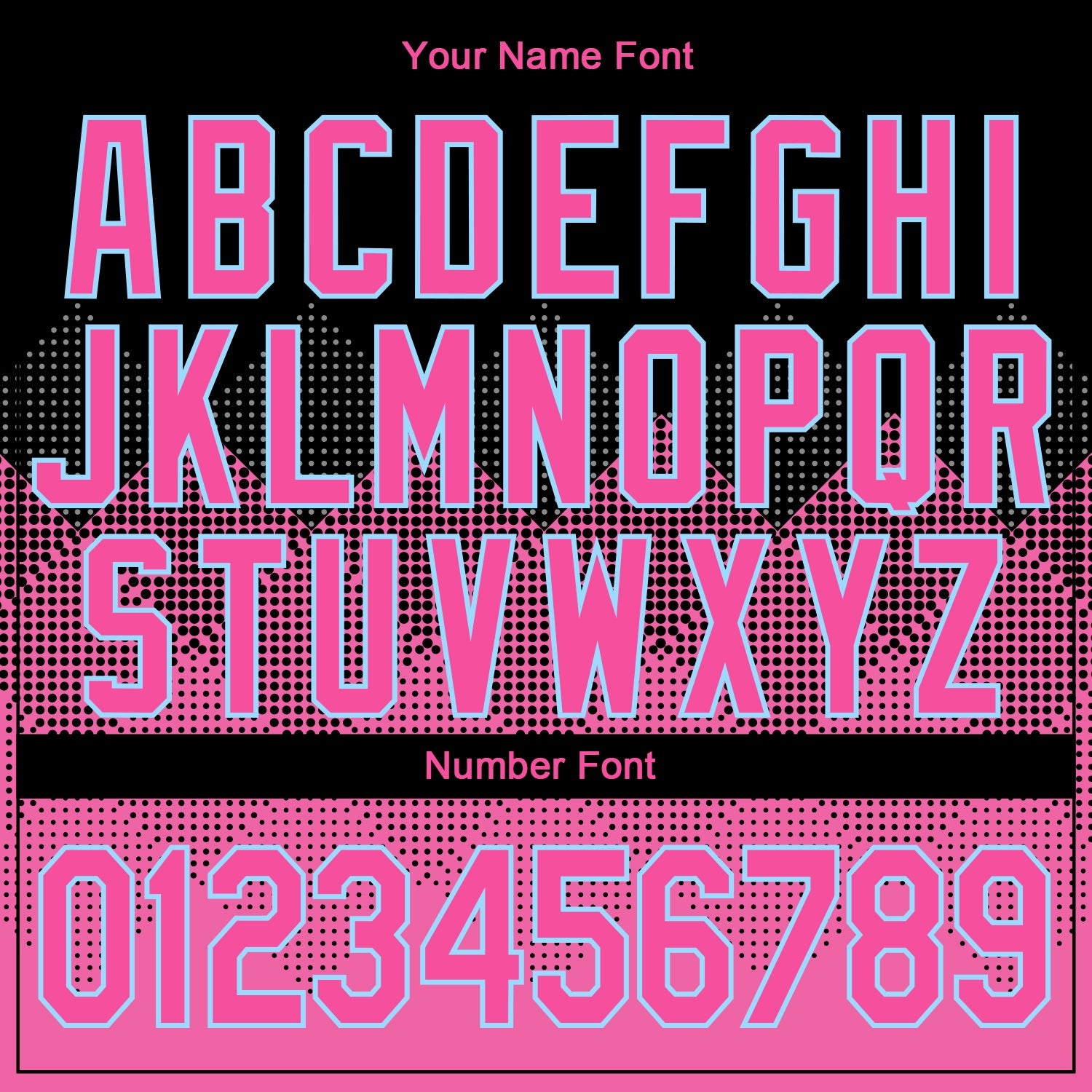 Custom Pink Light Blue-Black 3D Pattern Design Bomber Full-Snap Varsity Letterman Jacket view 7