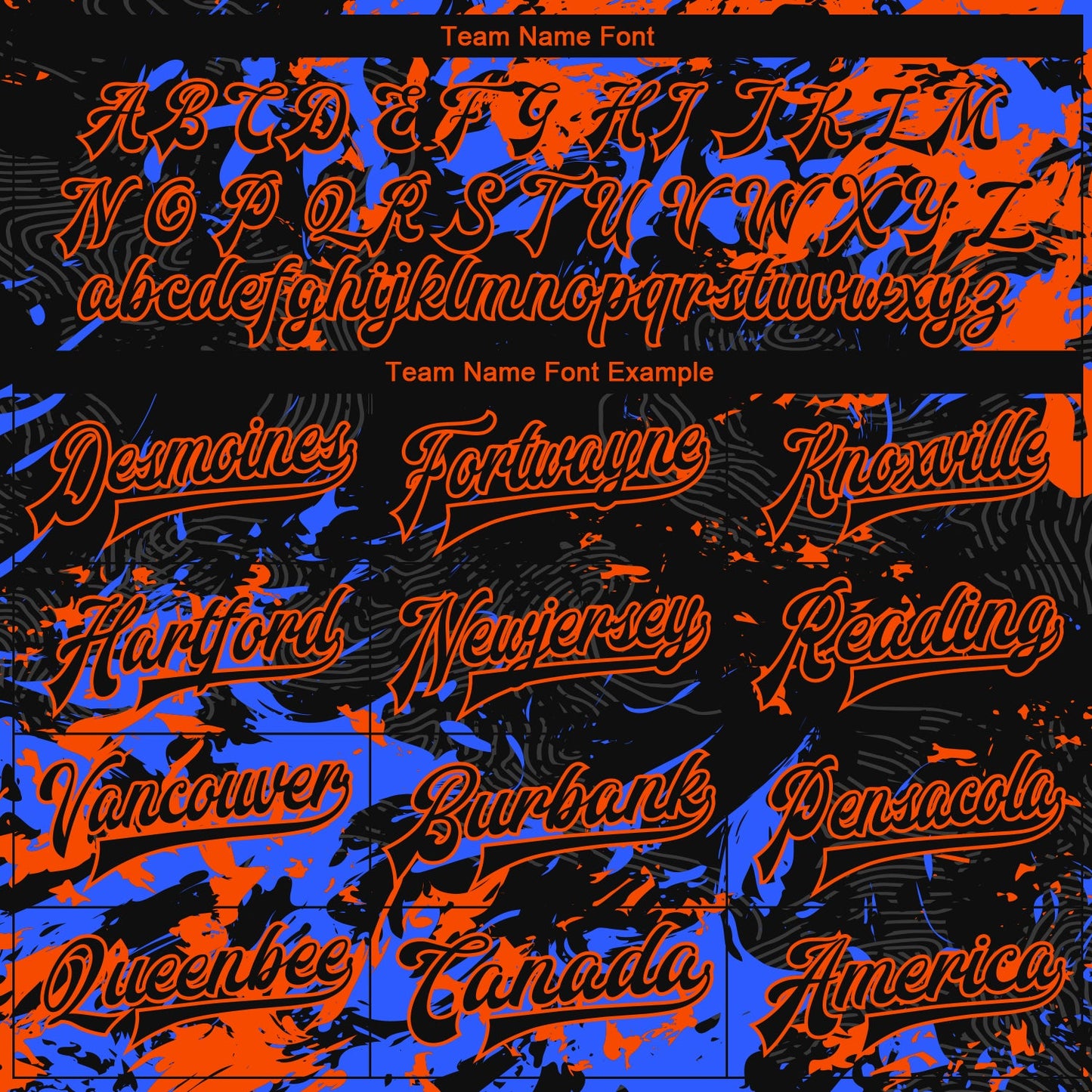 Custom Black Orange-Royal 3D Pattern Design Bomber Full-Snap Varsity Letterman Jacket view 6