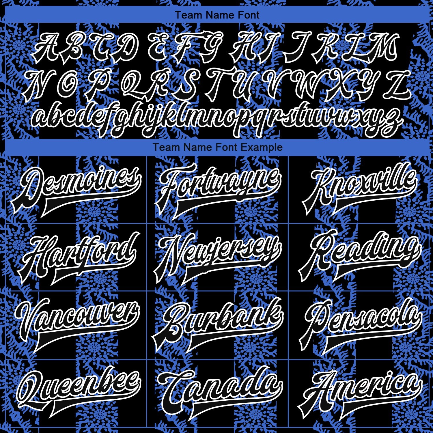 Custom Royal Black-White 3D Pattern Design Bomber Full-Snap Varsity Letterman Jacket view 6
