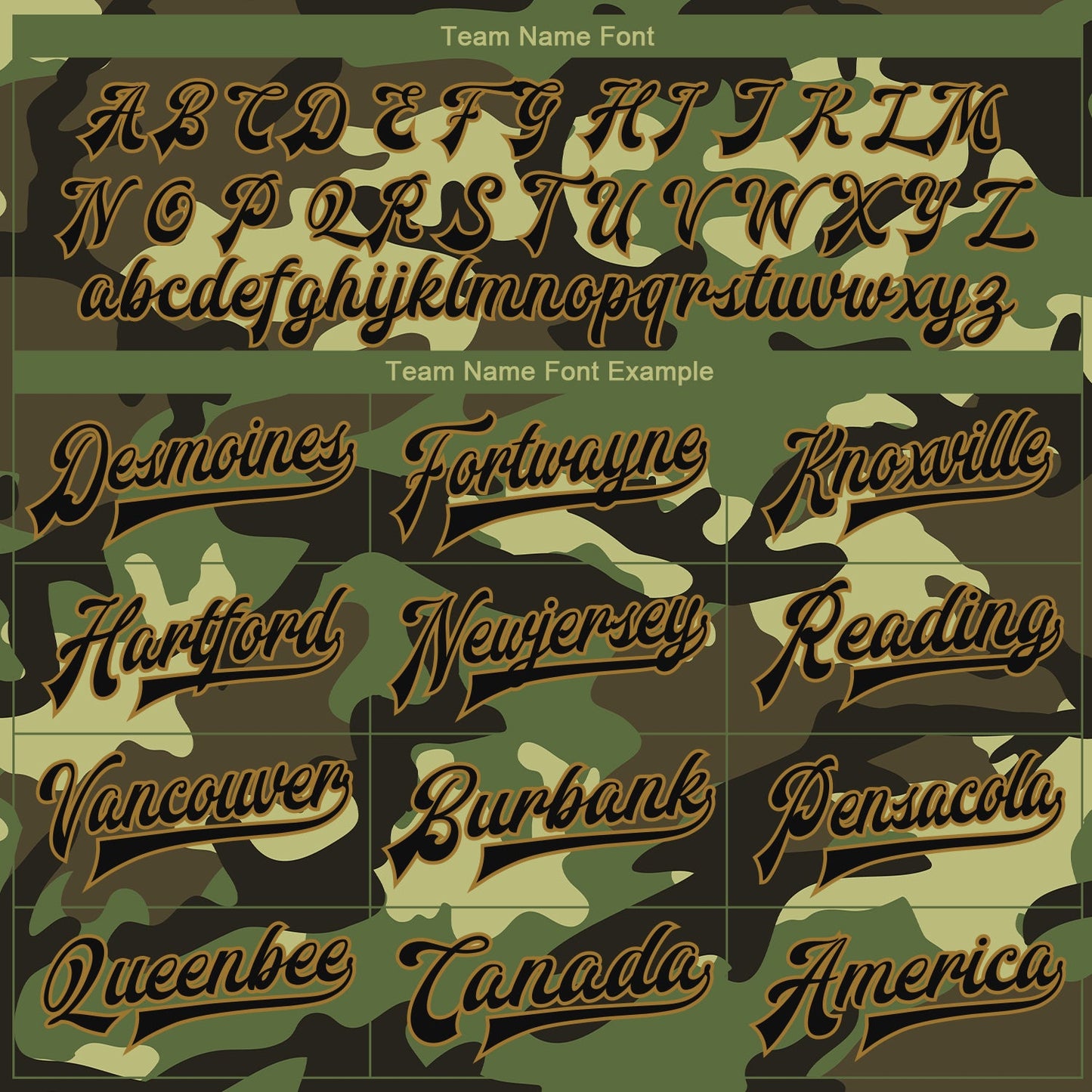 Custom Camo Black-Old Gold Jungle Camouflage 3D Bomber Full-Snap Varsity Letterman Salute To Service Jacket view 6
