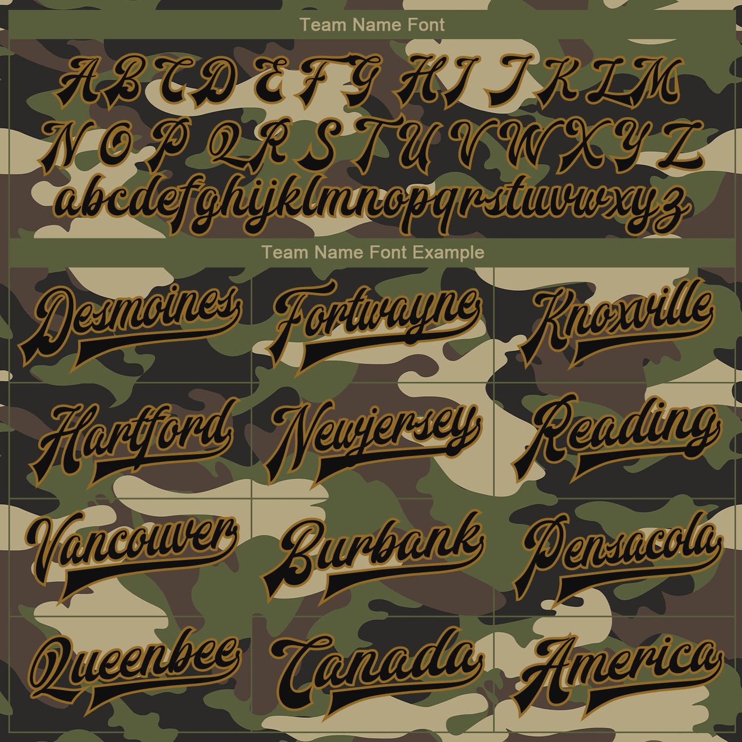 Custom Camo Black-Old Gold Jungle Camouflage 3D Bomber Full-Snap Varsity Letterman Salute To Service Jacket view 6