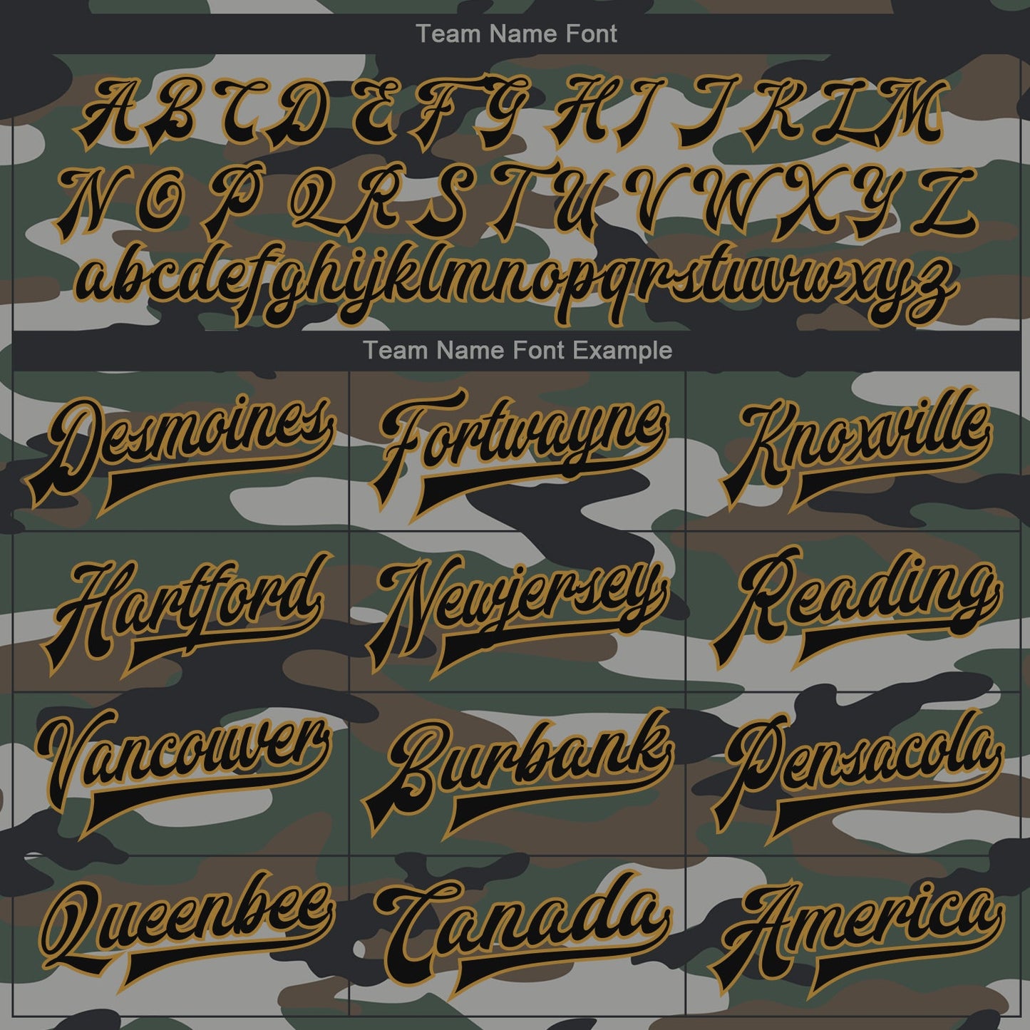 Custom Camo Black-Old Gold Jungle Camouflage 3D Bomber Full-Snap Varsity Letterman Salute To Service Jacket view 6