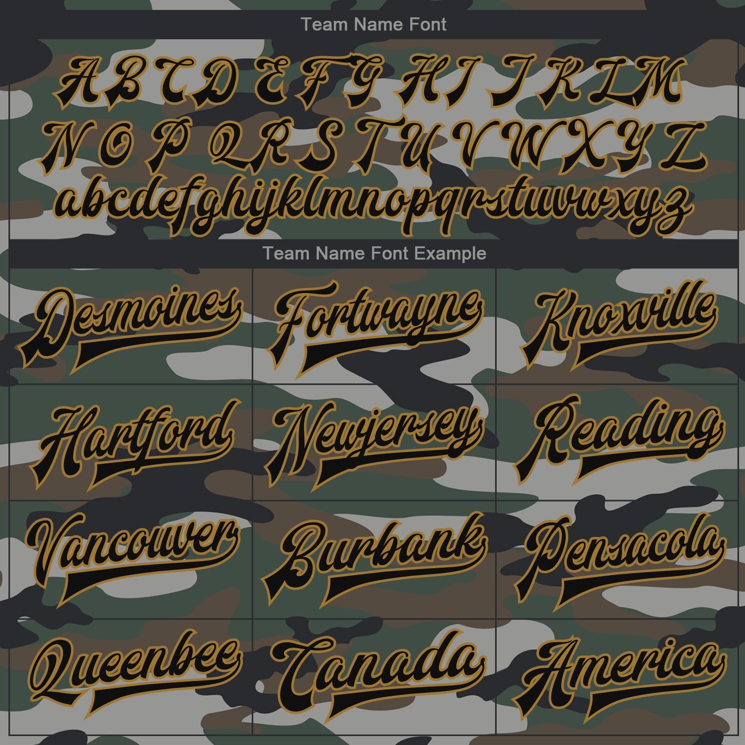 Custom Camo Black-Old Gold Jungle Camouflage 3D Bomber Full-Snap Varsity Letterman Salute To Service Jacket view 6