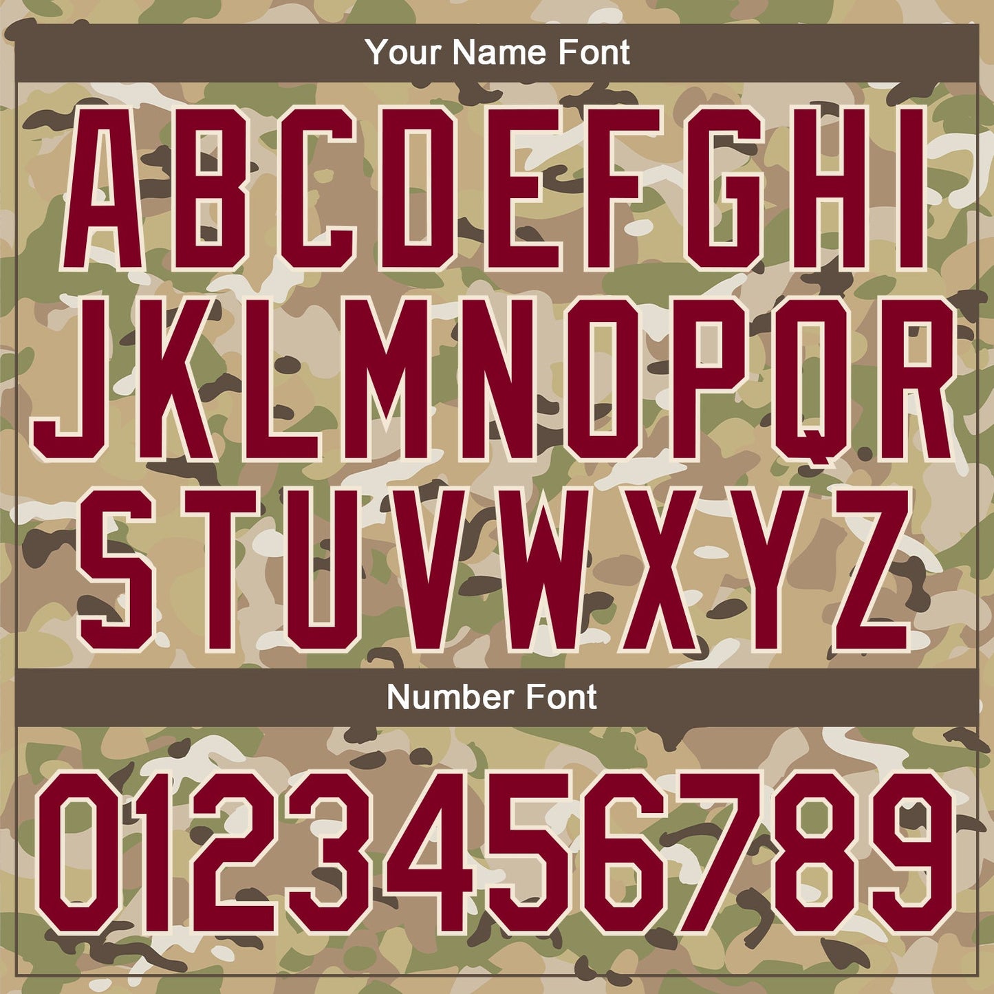 Custom Camo Maroon-Cream Desert Camouflage 3D Bomber Full-Snap Varsity Letterman Salute To Service Jacket view 7