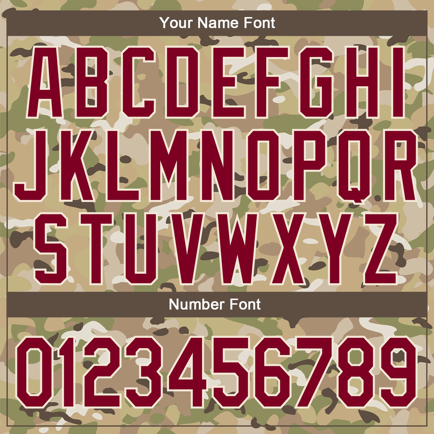 Custom Camo Maroon-Cream Desert Camouflage 3D Bomber Full-Snap Varsity Letterman Salute To Service Jacket view 7