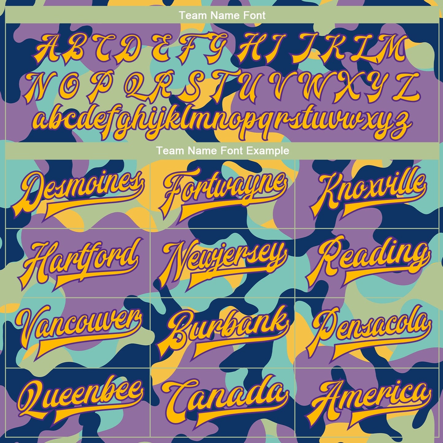 Custom Camo Gold-Purple Fluorescent Camouflage 3D Bomber Full-Snap Varsity Letterman Salute To Service Jacket view 6