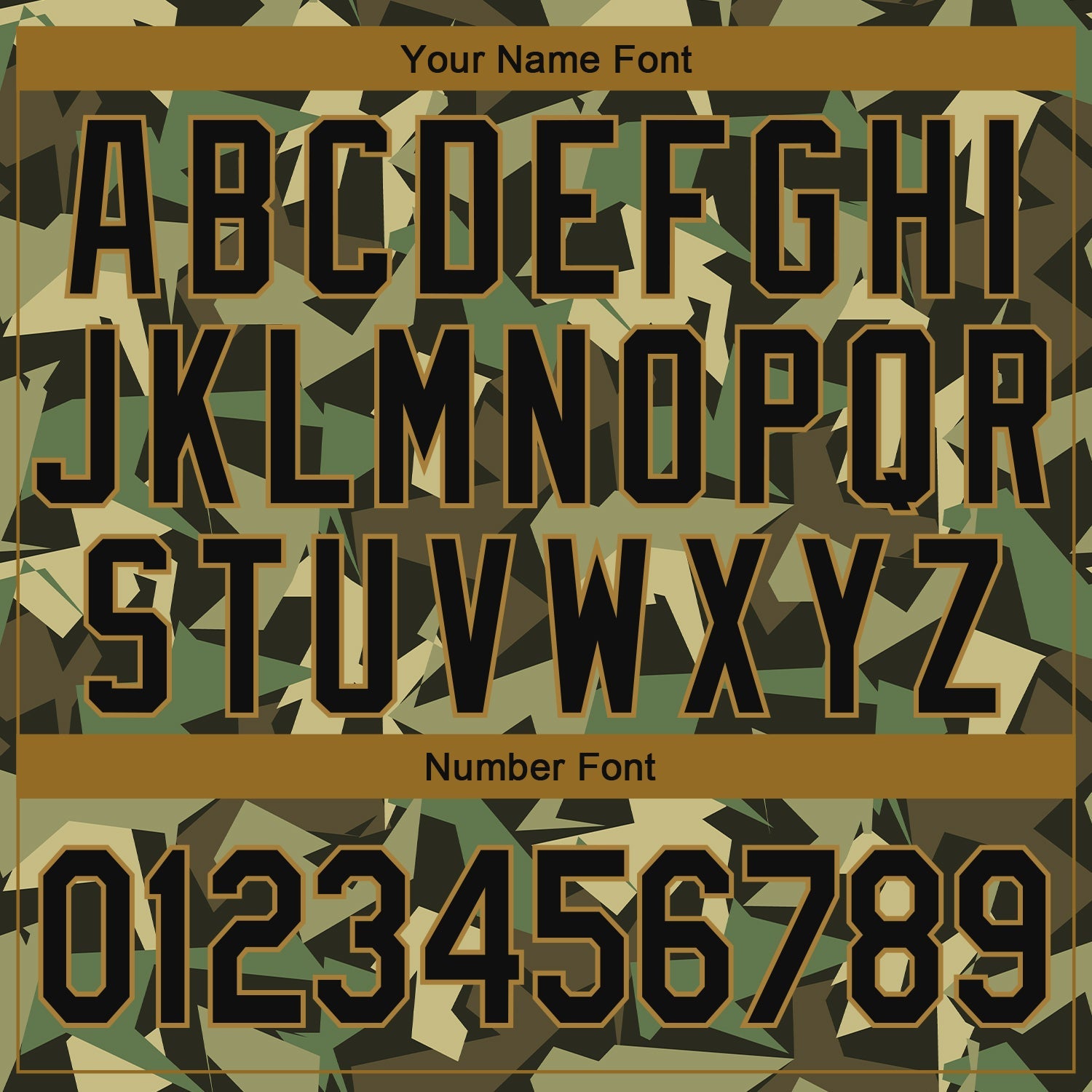 Custom Camo Black-Old Gold Geometric Camouflage 3D Bomber Full-Snap Varsity Letterman Salute To Service Jacket view 7