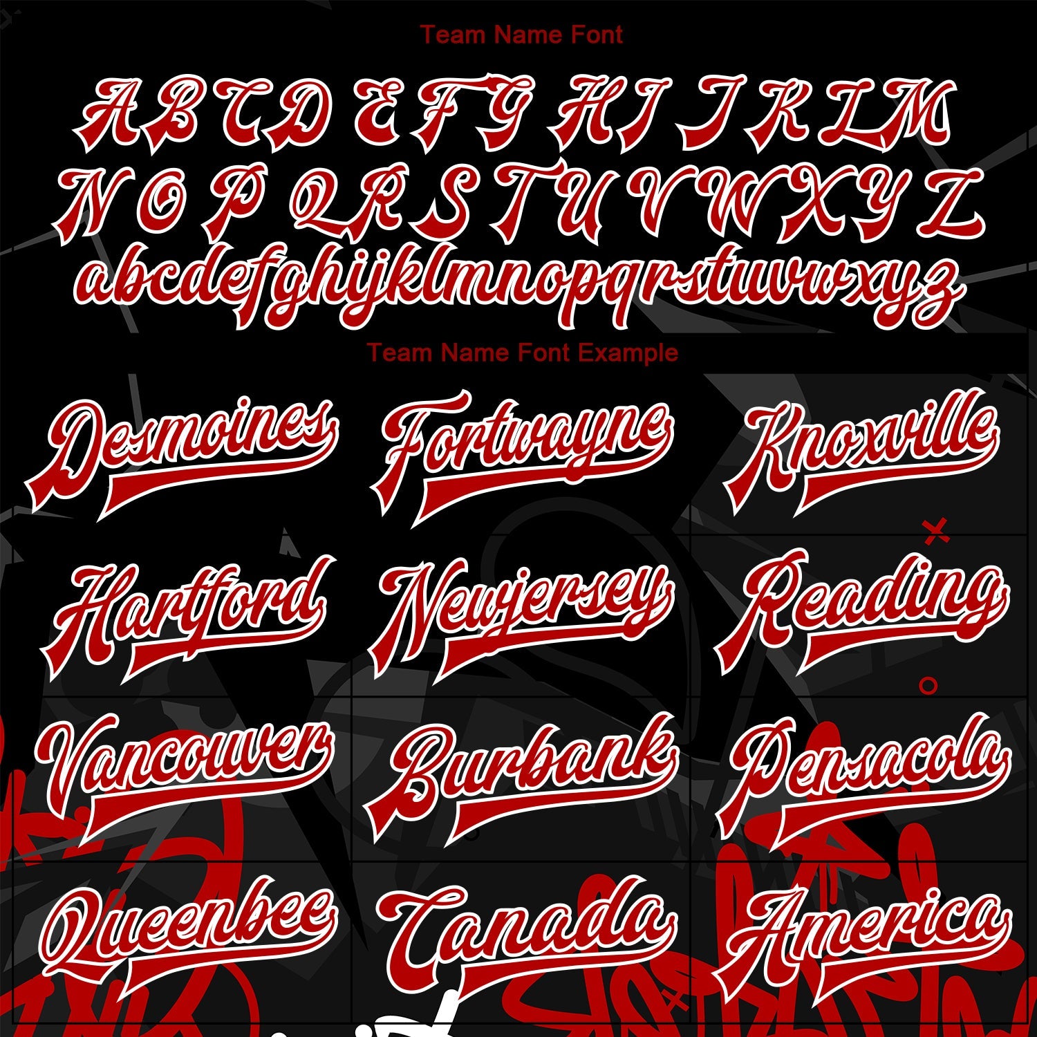 Custom Graffiti Pattern Red-Black Dark Abstract Urban Street Art 3D Bomber Full-Snap Varsity Letterman Jacket view 6