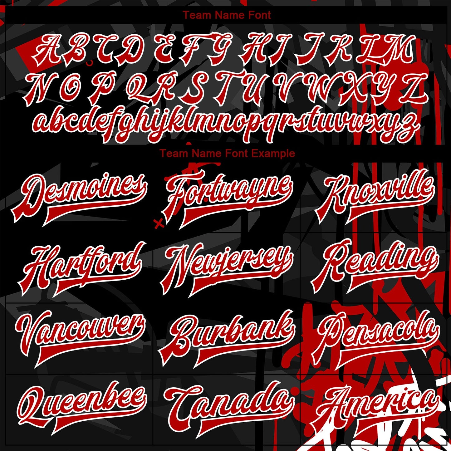 Custom Graffiti Pattern Red-Black Dark Abstract Urban Street Art 3D Bomber Full-Snap Varsity Letterman Jacket view 6