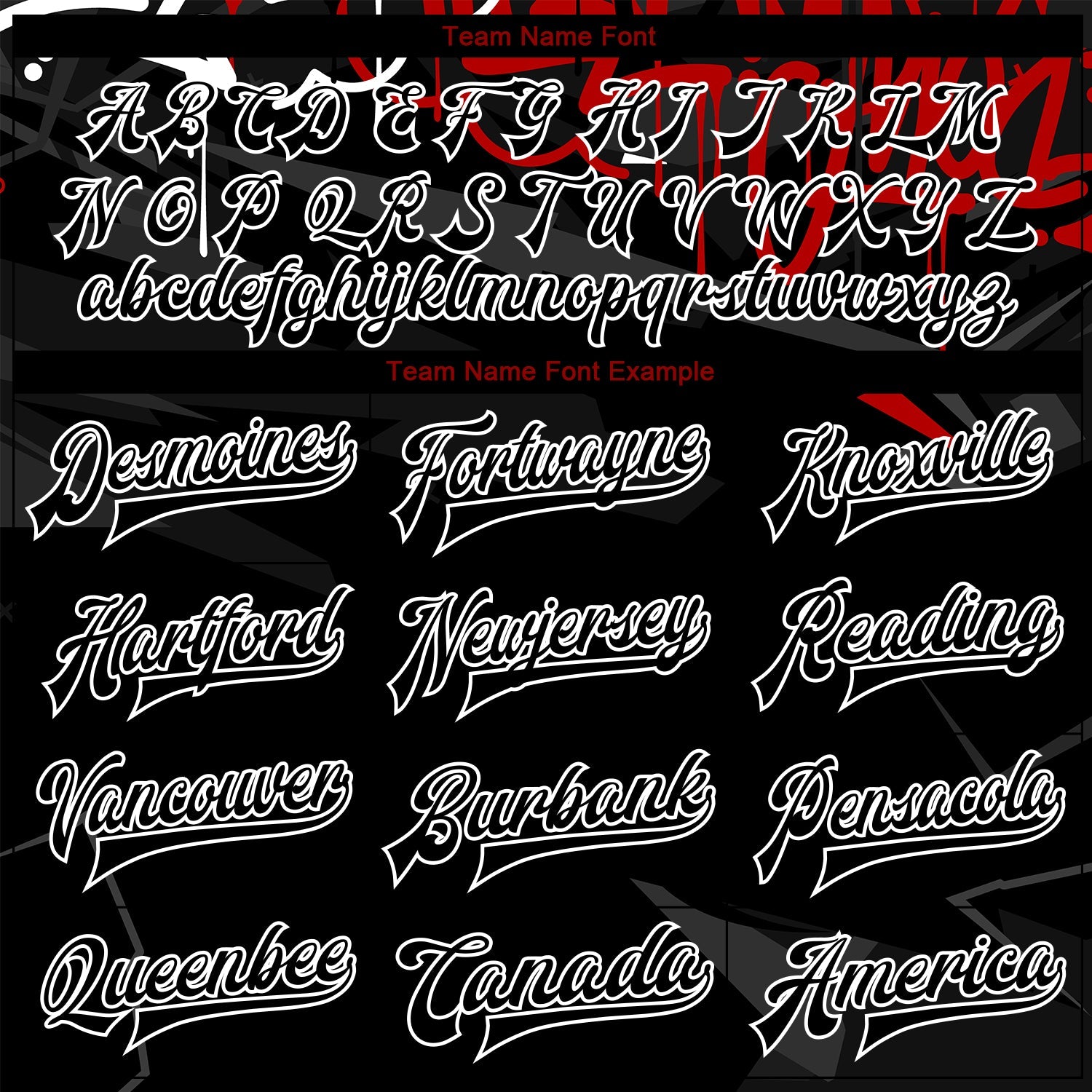 Custom Graffiti Pattern Black-Red Dark Abstract Urban Street Art 3D Bomber Full-Snap Varsity Letterman Jacket view 6