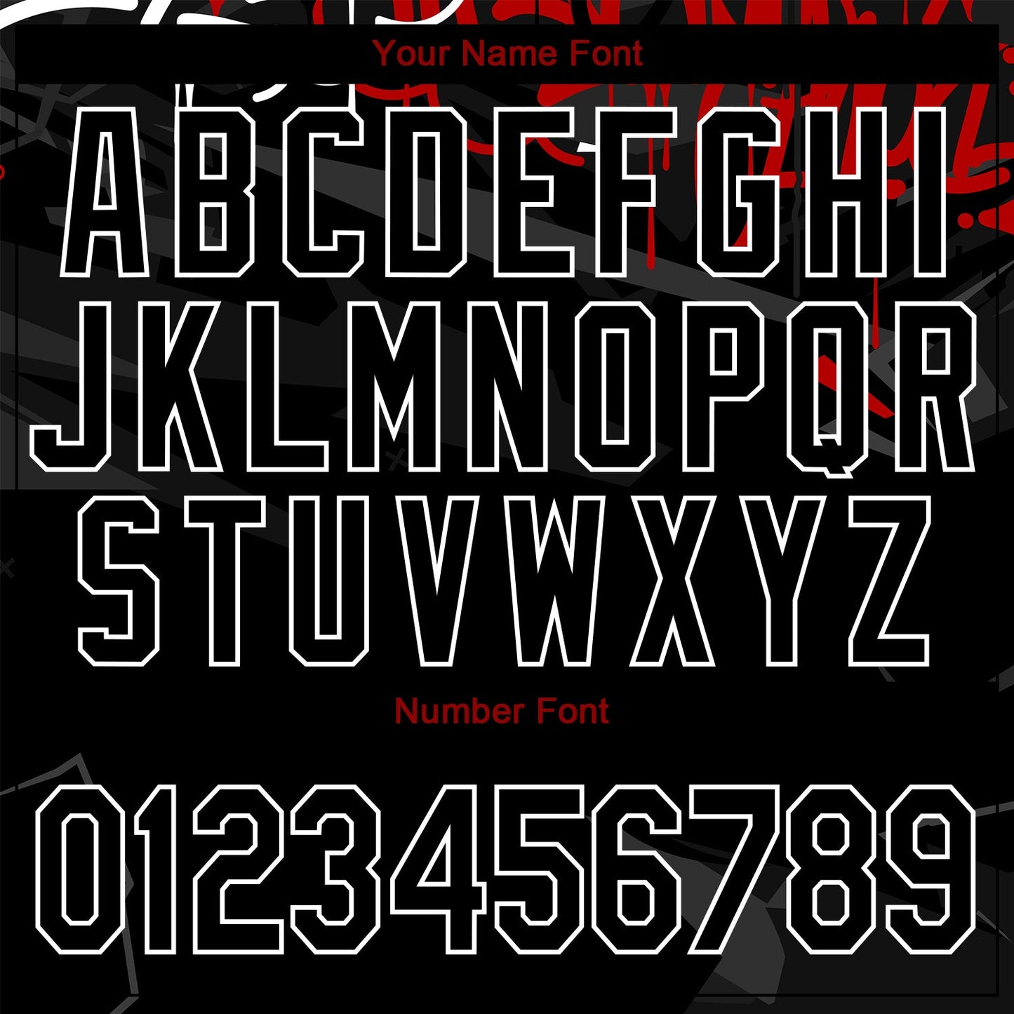Custom Graffiti Pattern Black-Red Dark Abstract Urban Street Art 3D Bomber Full-Snap Varsity Letterman Jacket view 7