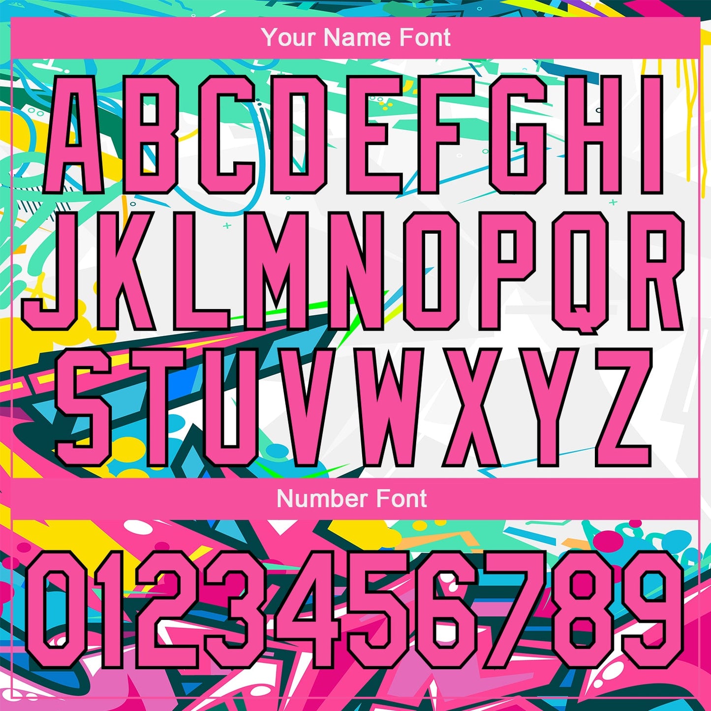 Custom Graffiti Pattern Pink-Black Abstract Splashes 3D Bomber Full-Snap Varsity Letterman Jacket view 7