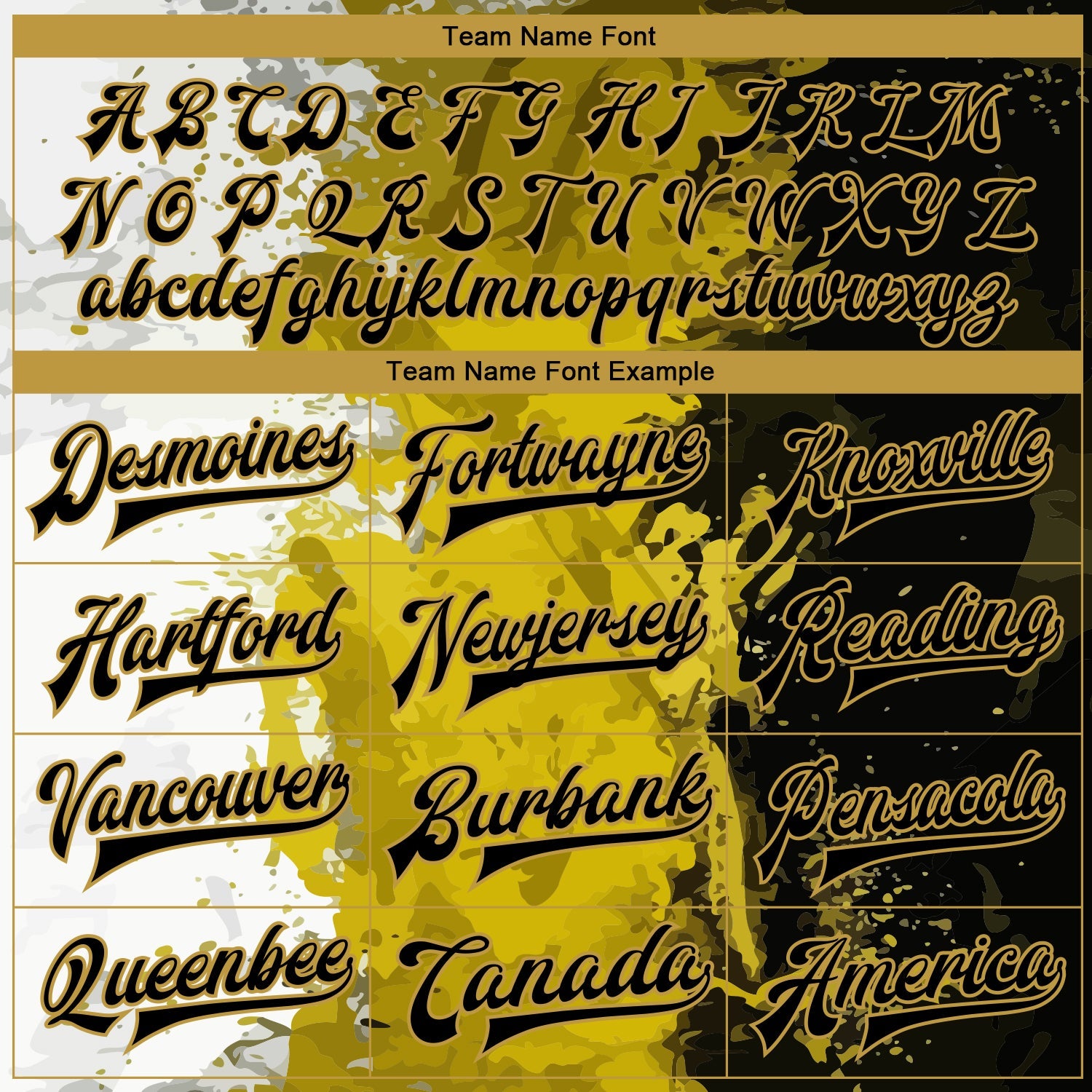 Custom Graffiti Pattern Black-Old Gold Grunge Art 3D Bomber Full-Snap Varsity Letterman Jacket view 6