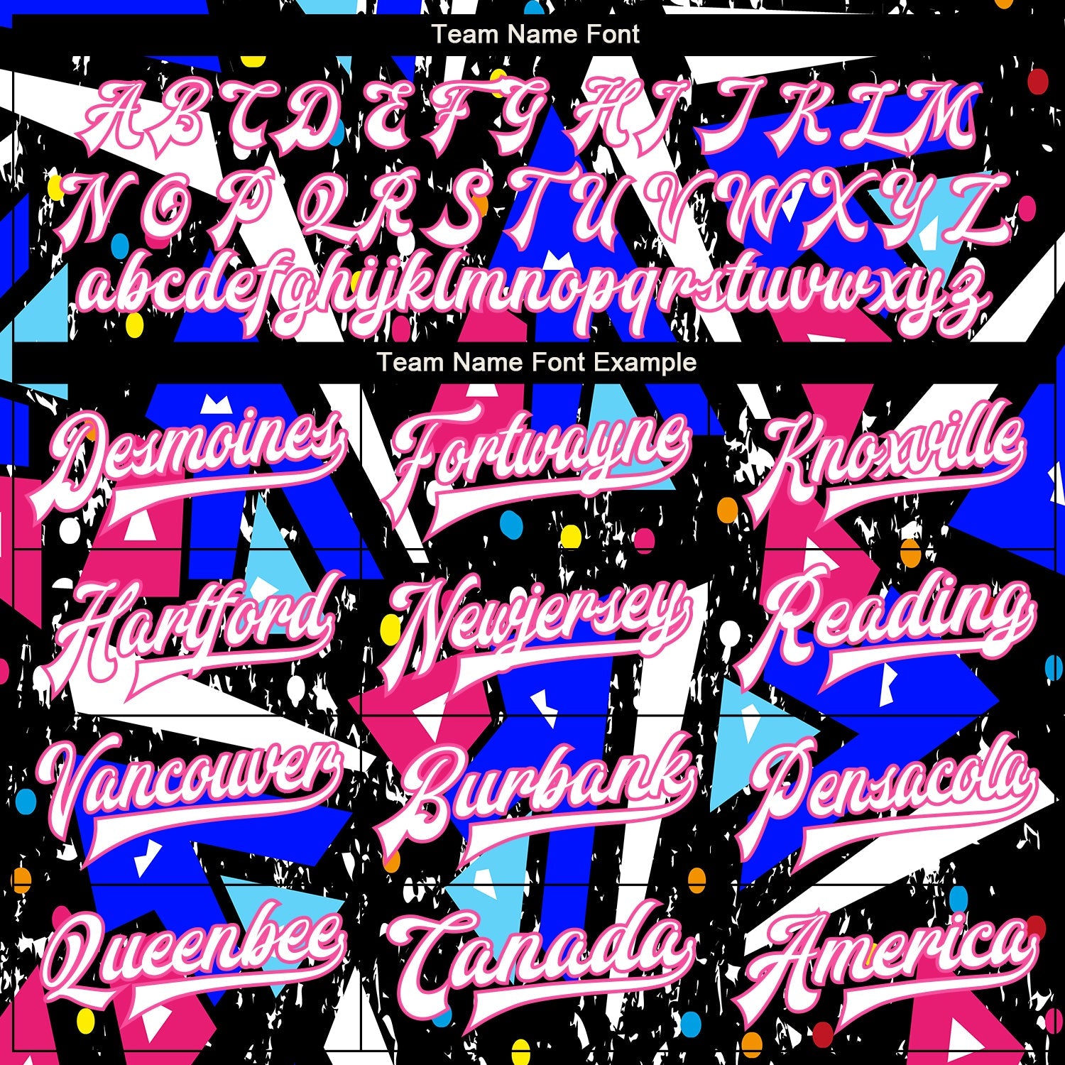 Custom Graffiti Pattern White-Pink Modern Geometric Grunge Art 3D Bomber Full-Snap Varsity Letterman Jacket view 6