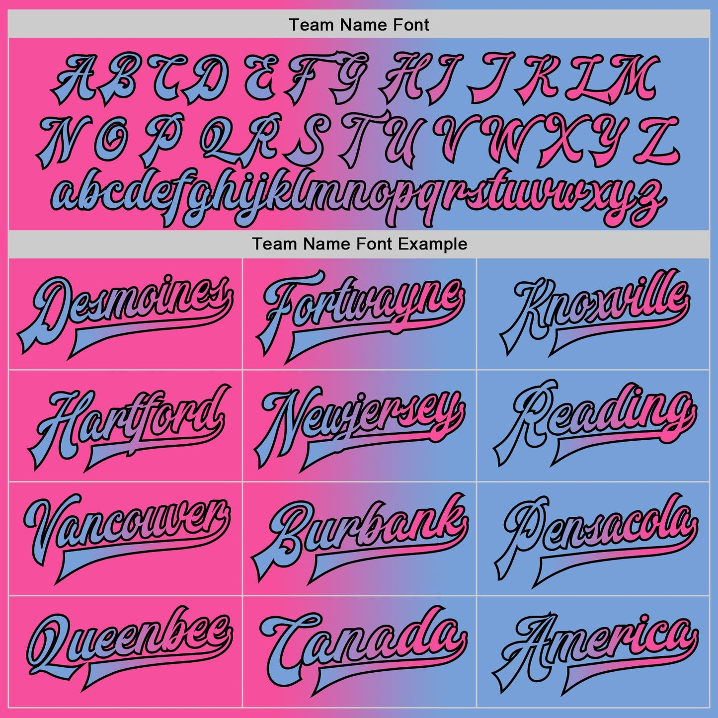 Custom Light Blue Pink-Black Bomber Full-Snap Varsity Letterman Gradient Fashion Jacket view 6