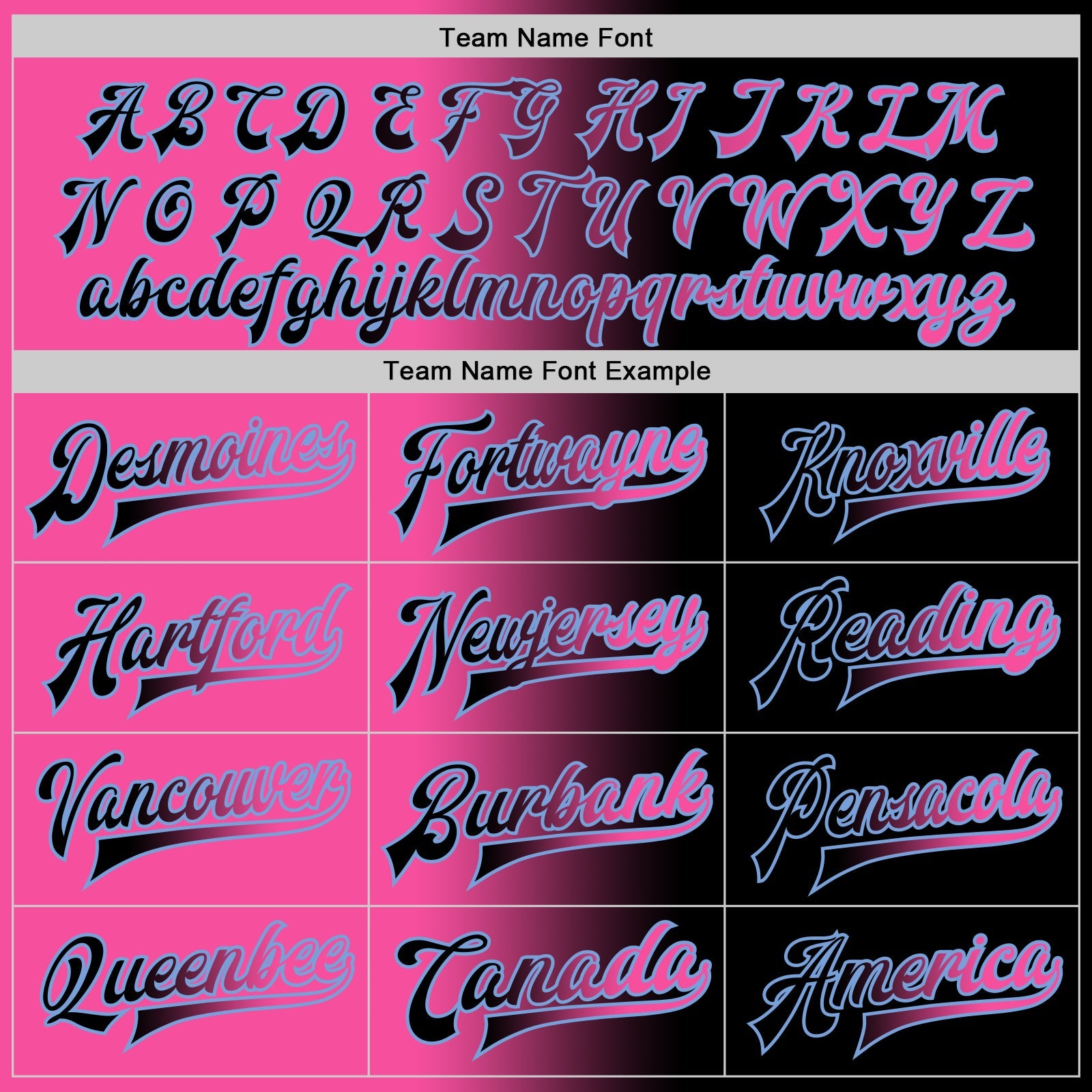Custom Black Pink-Light Blue Bomber Full-Snap Varsity Letterman Gradient Fashion Jacket view 6