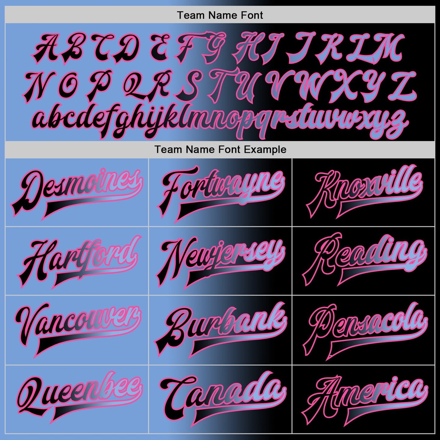 Custom Black Light Blue-Pink Bomber Full-Snap Varsity Letterman Gradient Fashion Jacket view 6