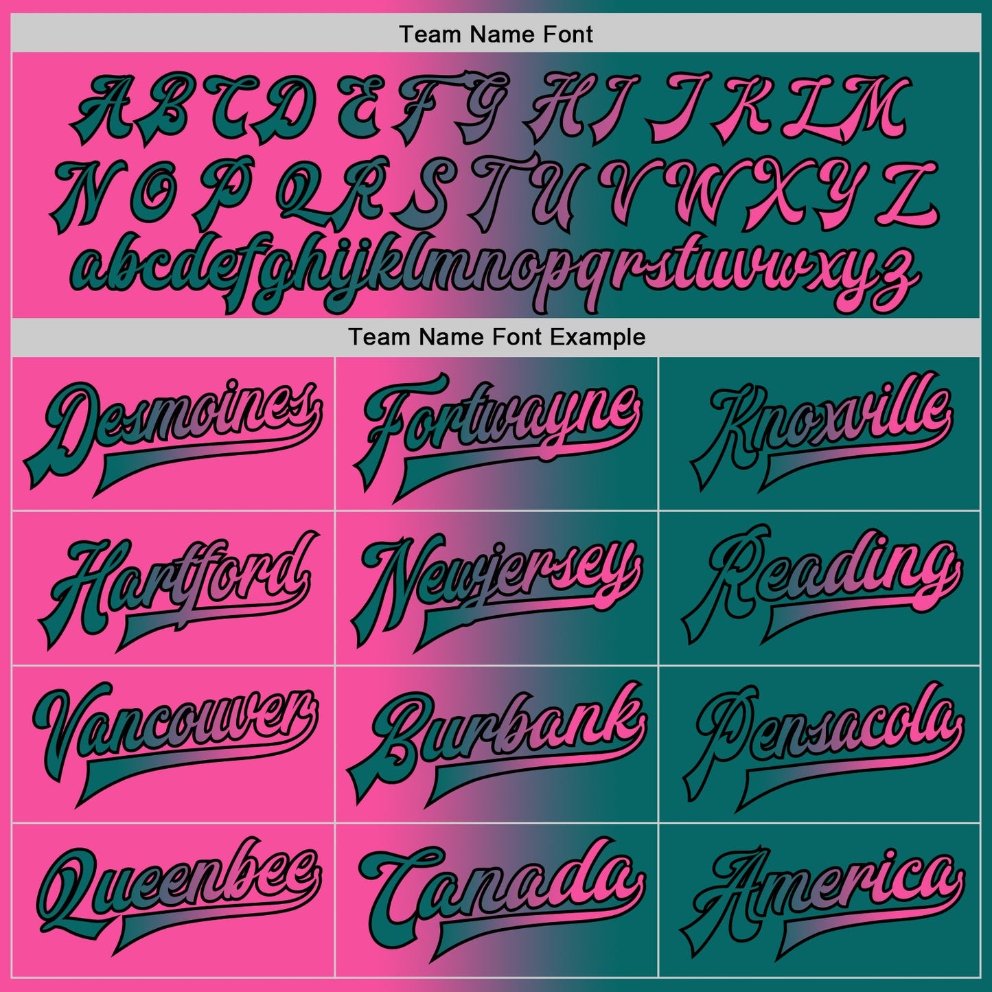 Custom Teal Pink-Black Bomber Full-Snap Varsity Letterman Gradient Fashion Jacket view 6