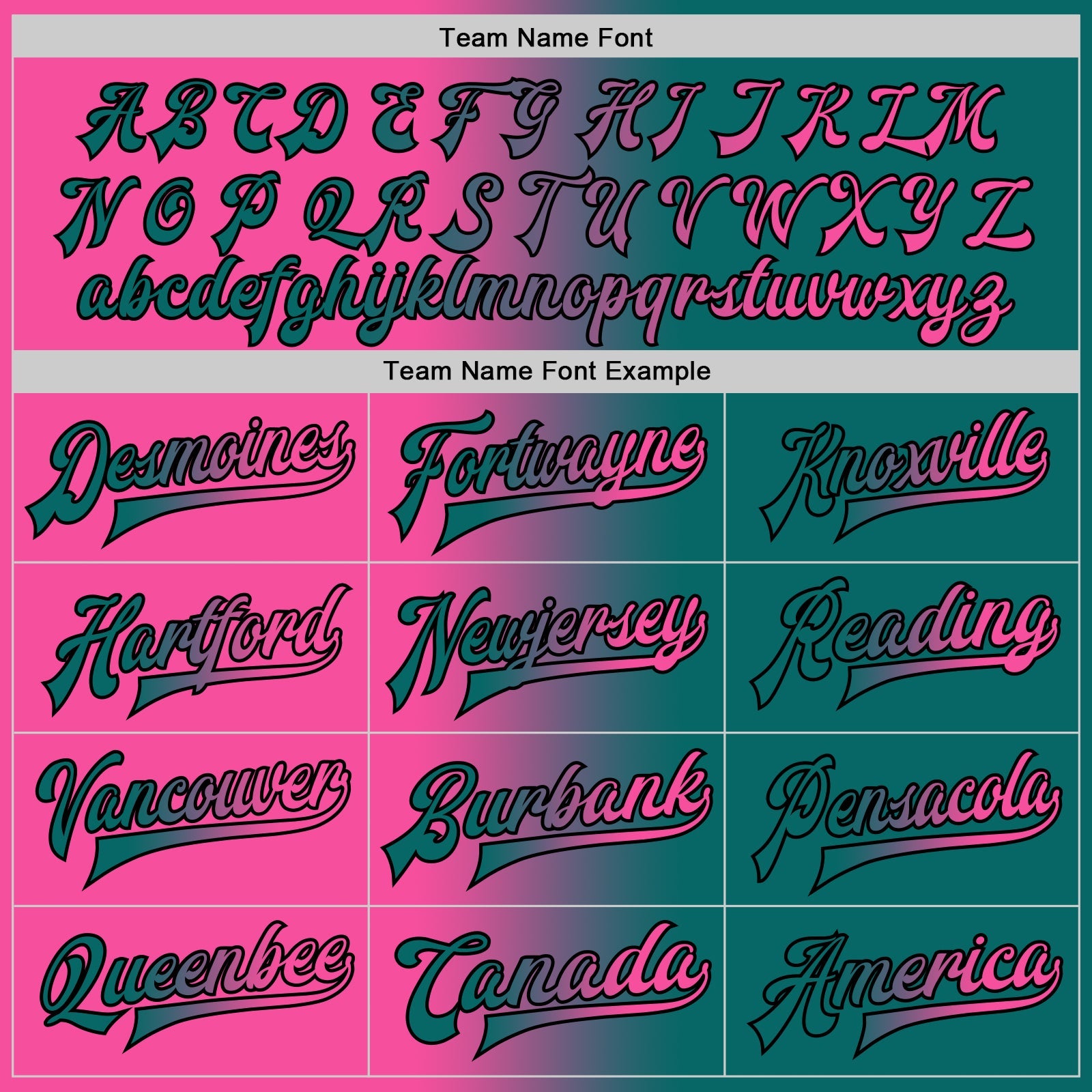 Custom Teal Pink-Black Bomber Full-Snap Varsity Letterman Gradient Fashion Jacket view 6