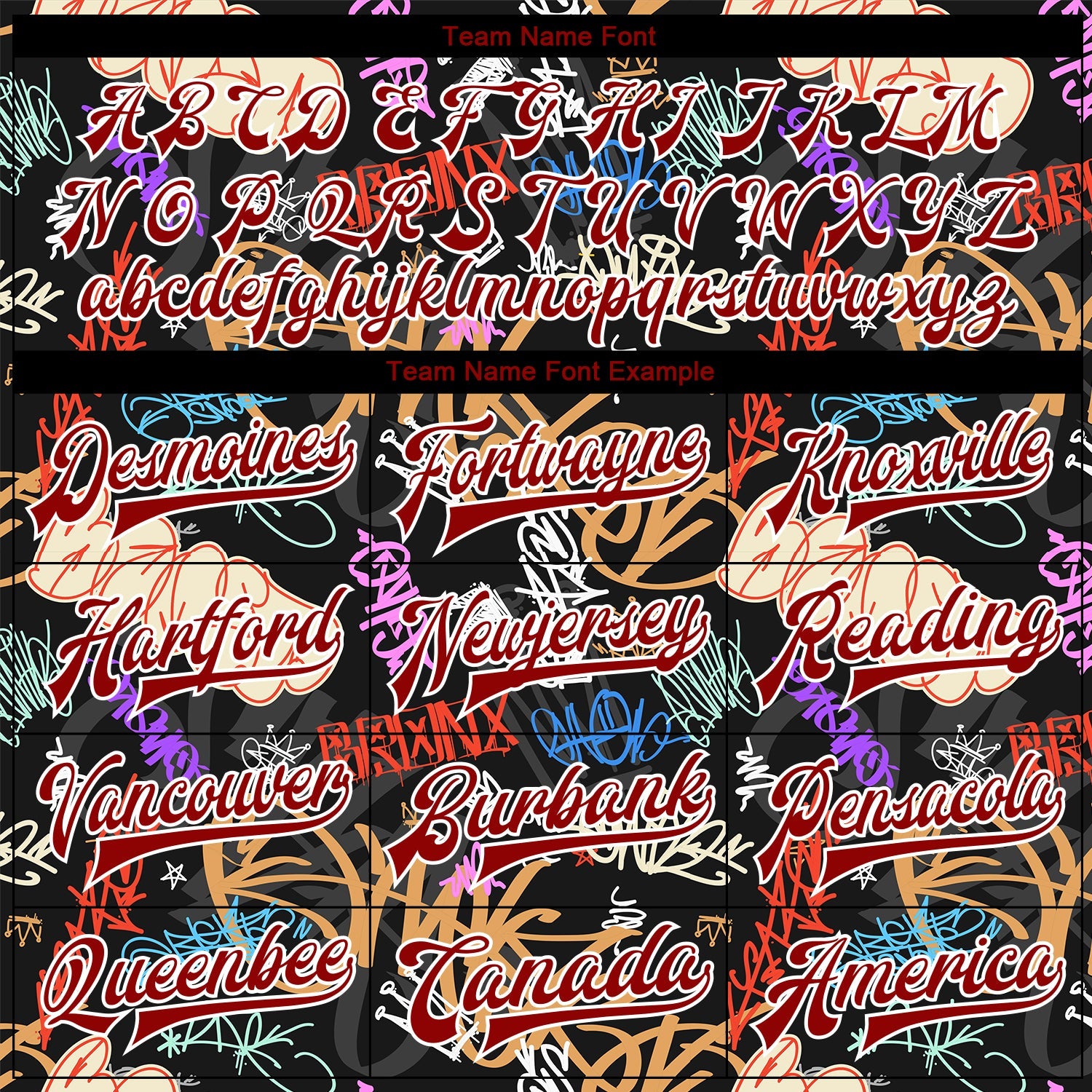 Custom Graffiti Pattern Red-White Hiphop Urban Street Art 3D Bomber Full-Snap Varsity Letterman Jacket view 6