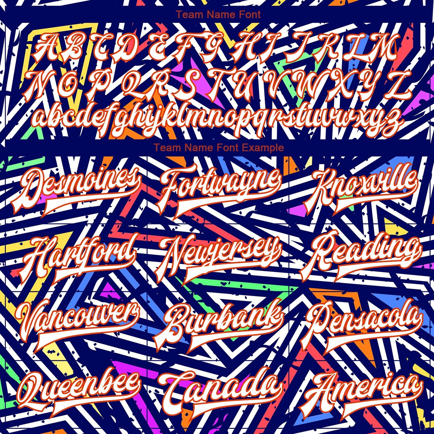 Custom Graffiti Pattern White-Orange Abstract Geometric Grunge Urban Street Art 3D Bomber Full-Snap Varsity Letterman Jacket view 6