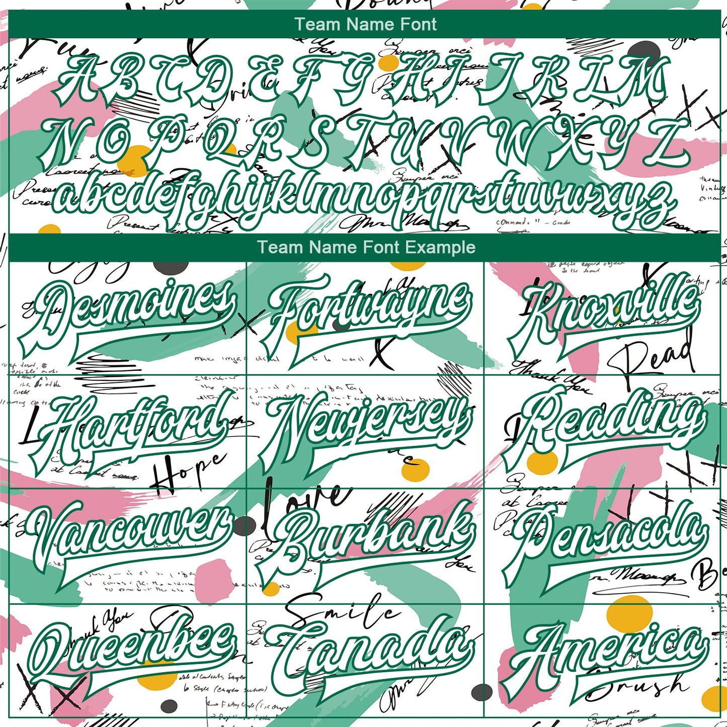 Custom Graffiti Pattern White-Kelly Green Grunge Art 3D Bomber Full-Snap Varsity Letterman Jacket view 6