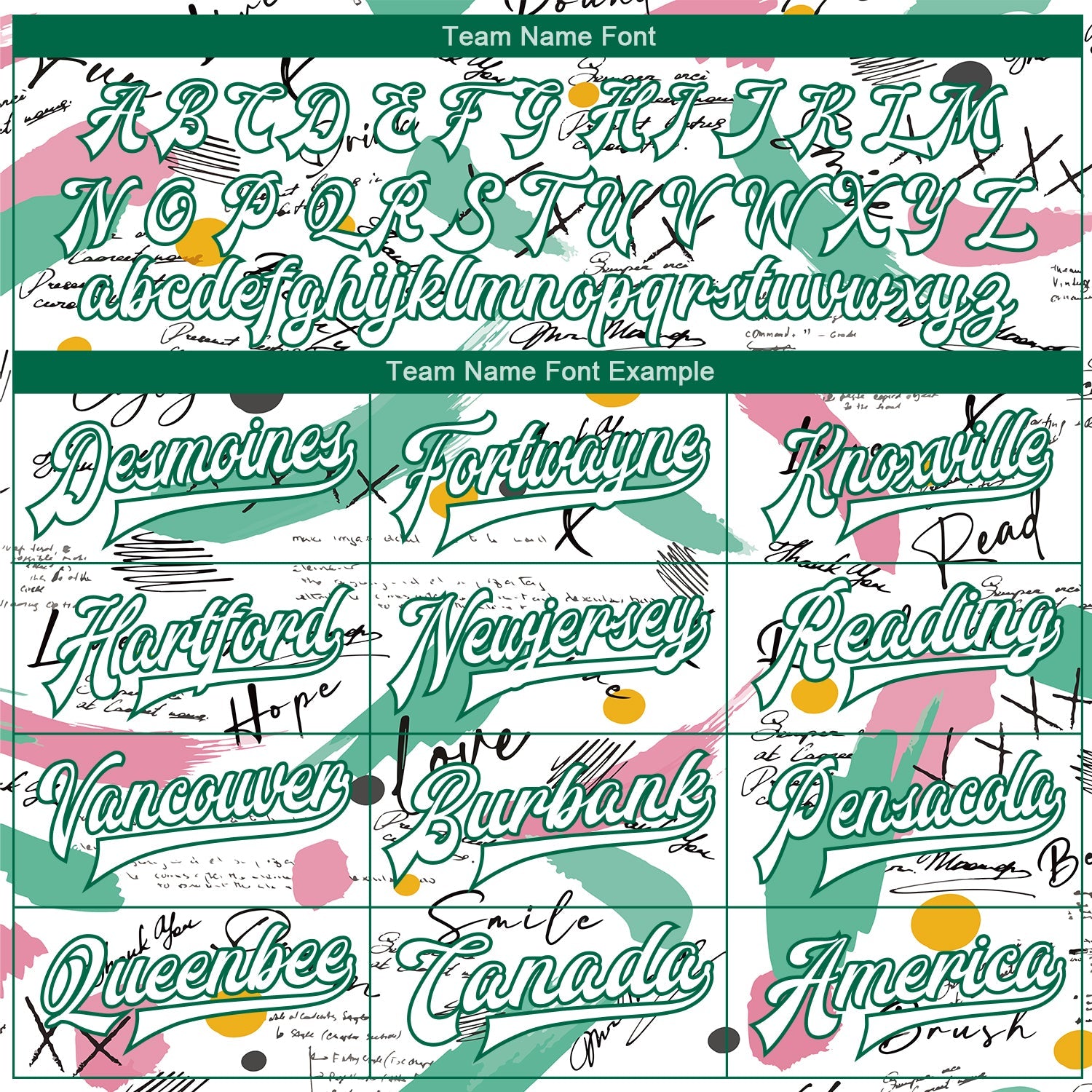 Custom Graffiti Pattern White-Kelly Green Grunge Art 3D Bomber Full-Snap Varsity Letterman Jacket view 6