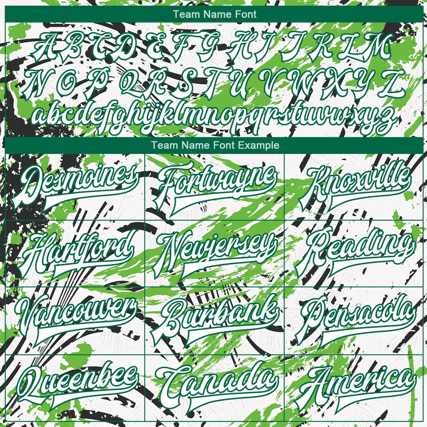 Custom Graffiti Pattern White-Kelly Green Grunge Art 3D Bomber Full-Snap Varsity Letterman Jacket view 6